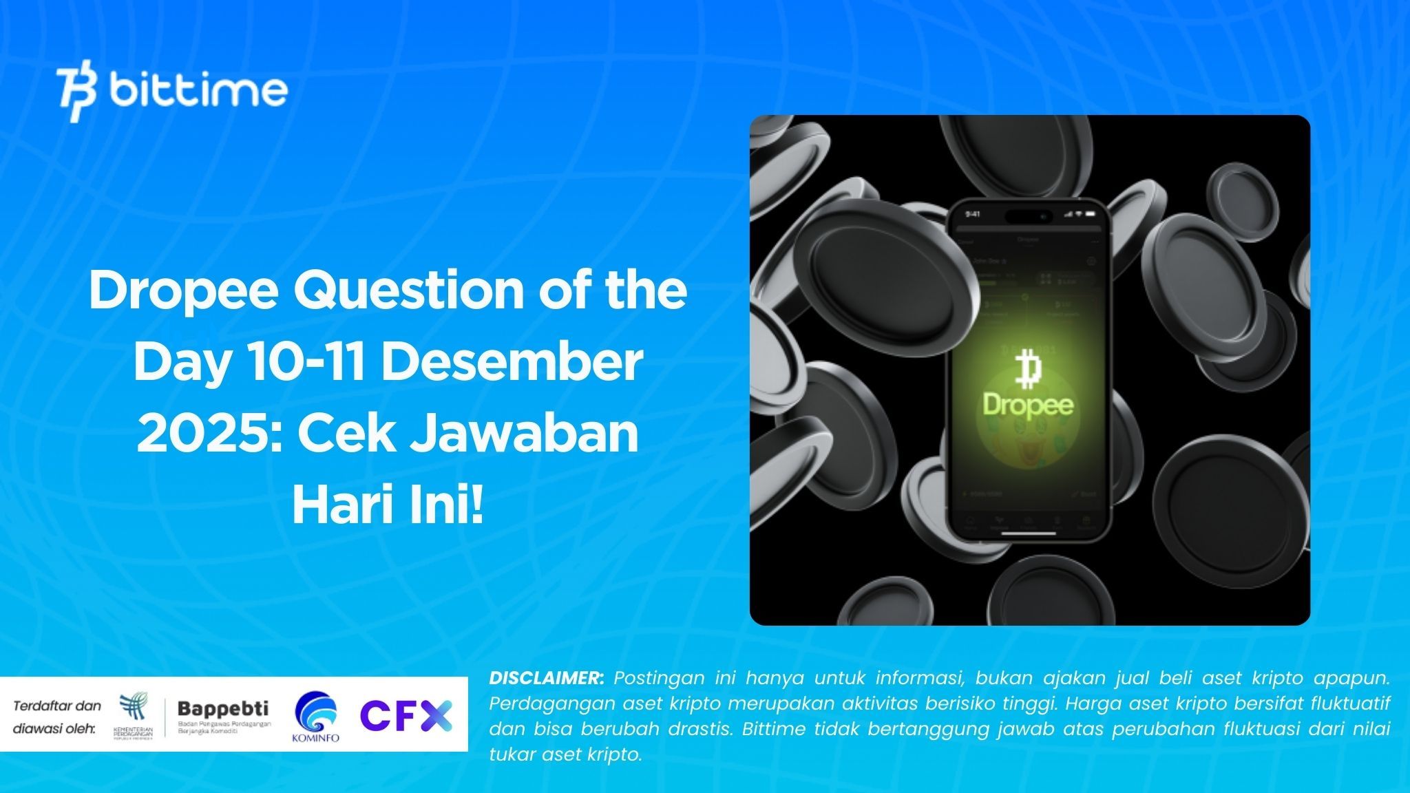 Dropee Question of the Day December 10-11, 2025: Check Today's Answer!