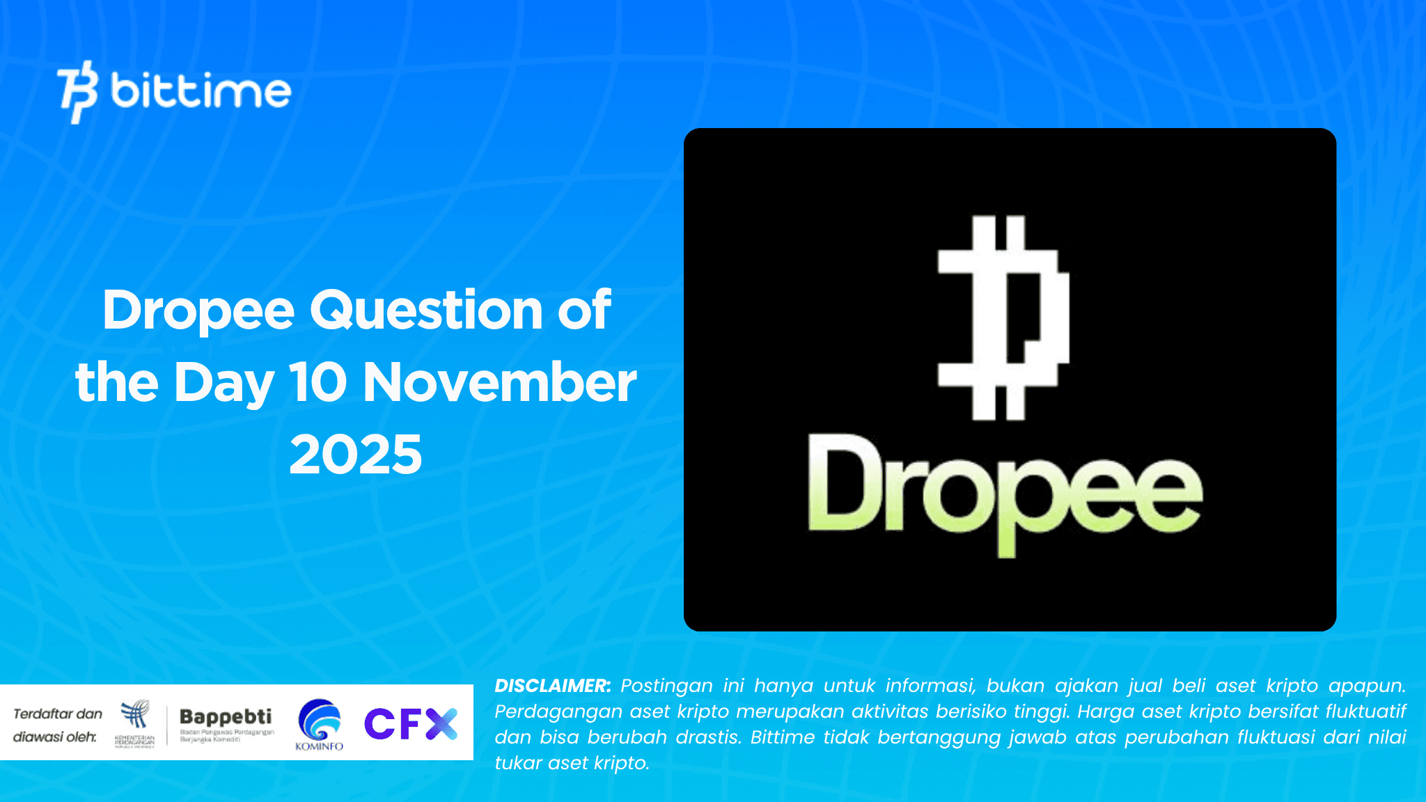 Dropee Question of the Day 10 November 2025