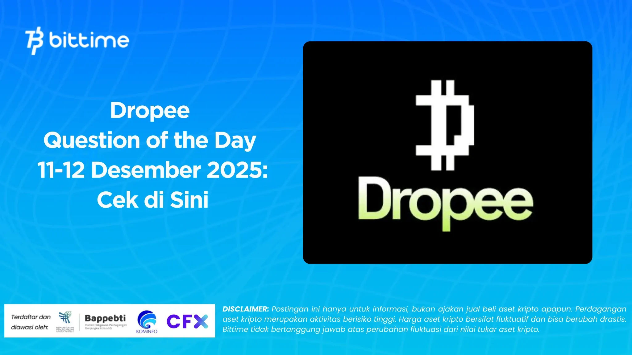 Dropee Question of the Day 11 Desember 2025