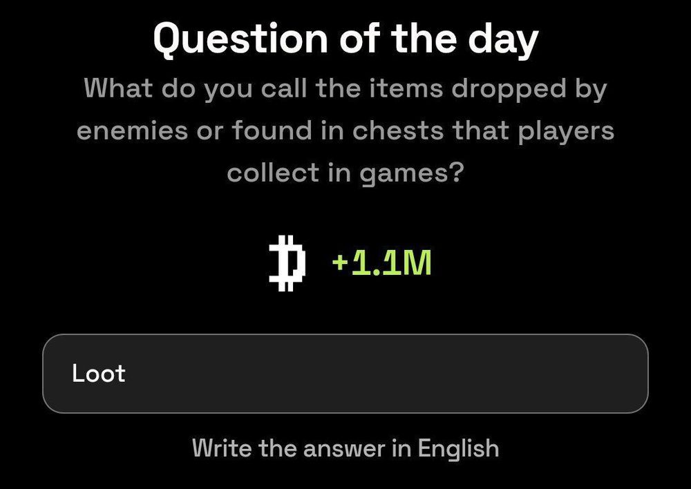 Dropee Question of the Day 13 April 2025.