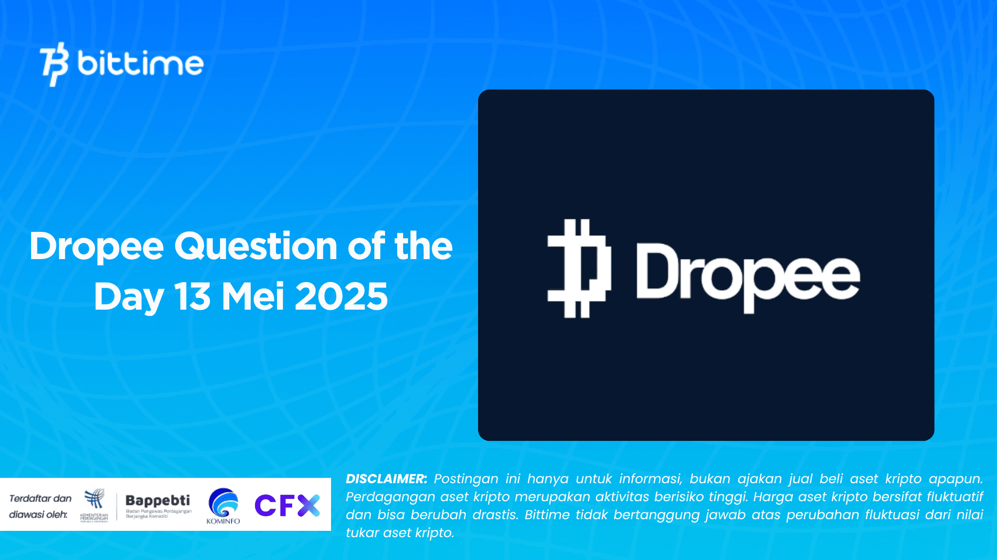 Dropee Question of the Day 13 Mei 2025