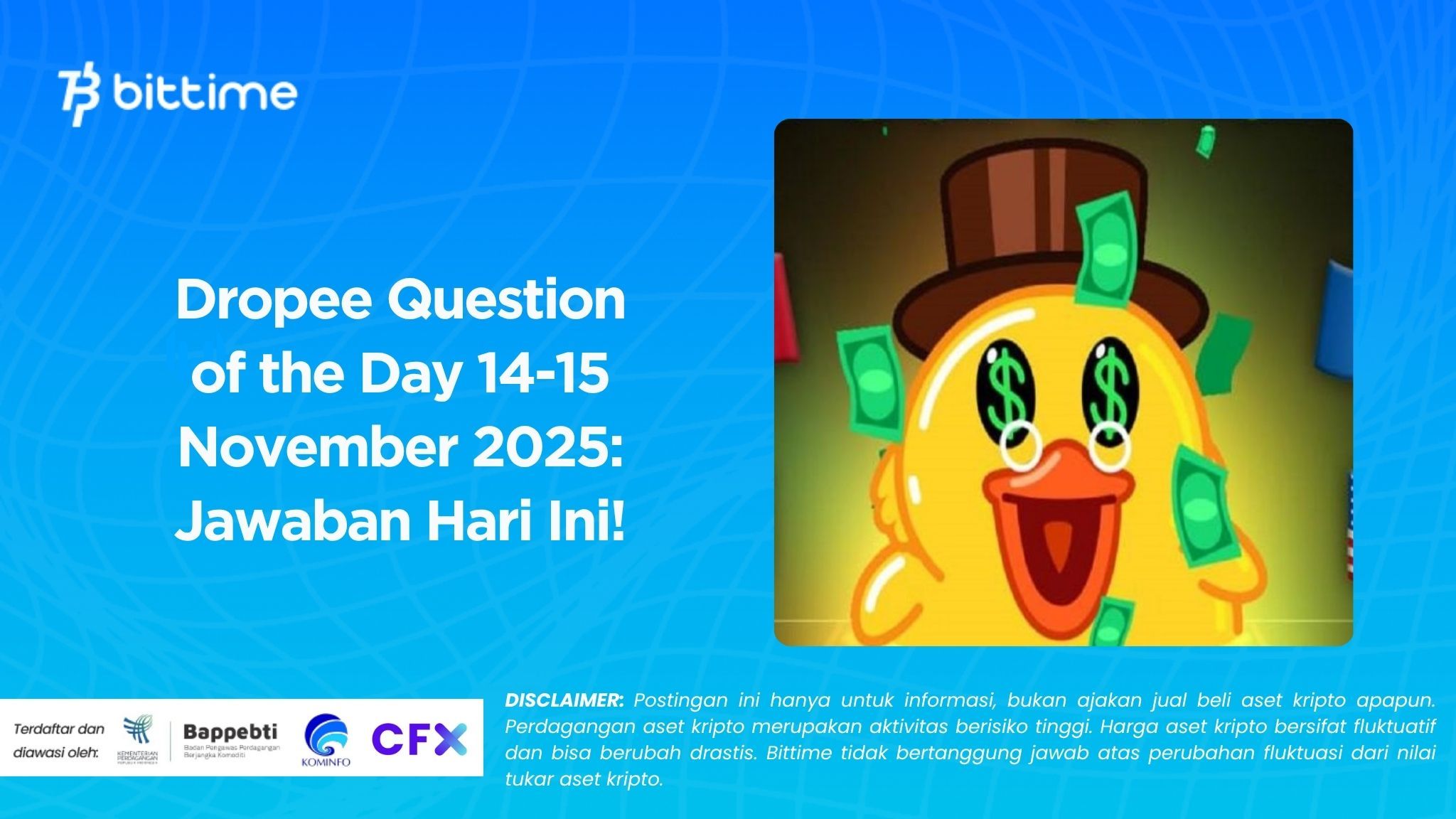 Dropee Question of the Day November 14-15, 2025: Today's Answer!