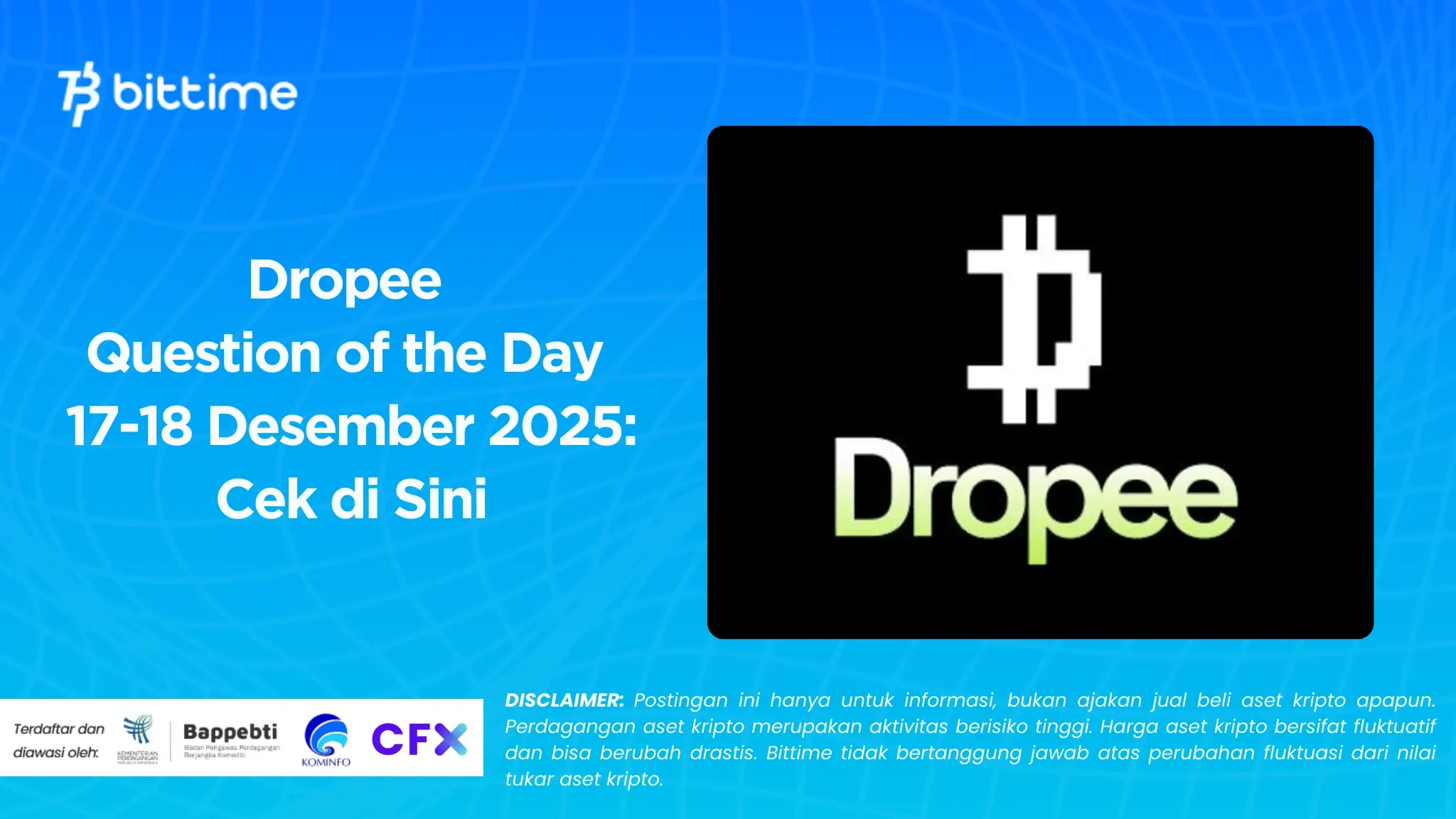 Dropee Question of the Day December 17-18, 2025: Check Here