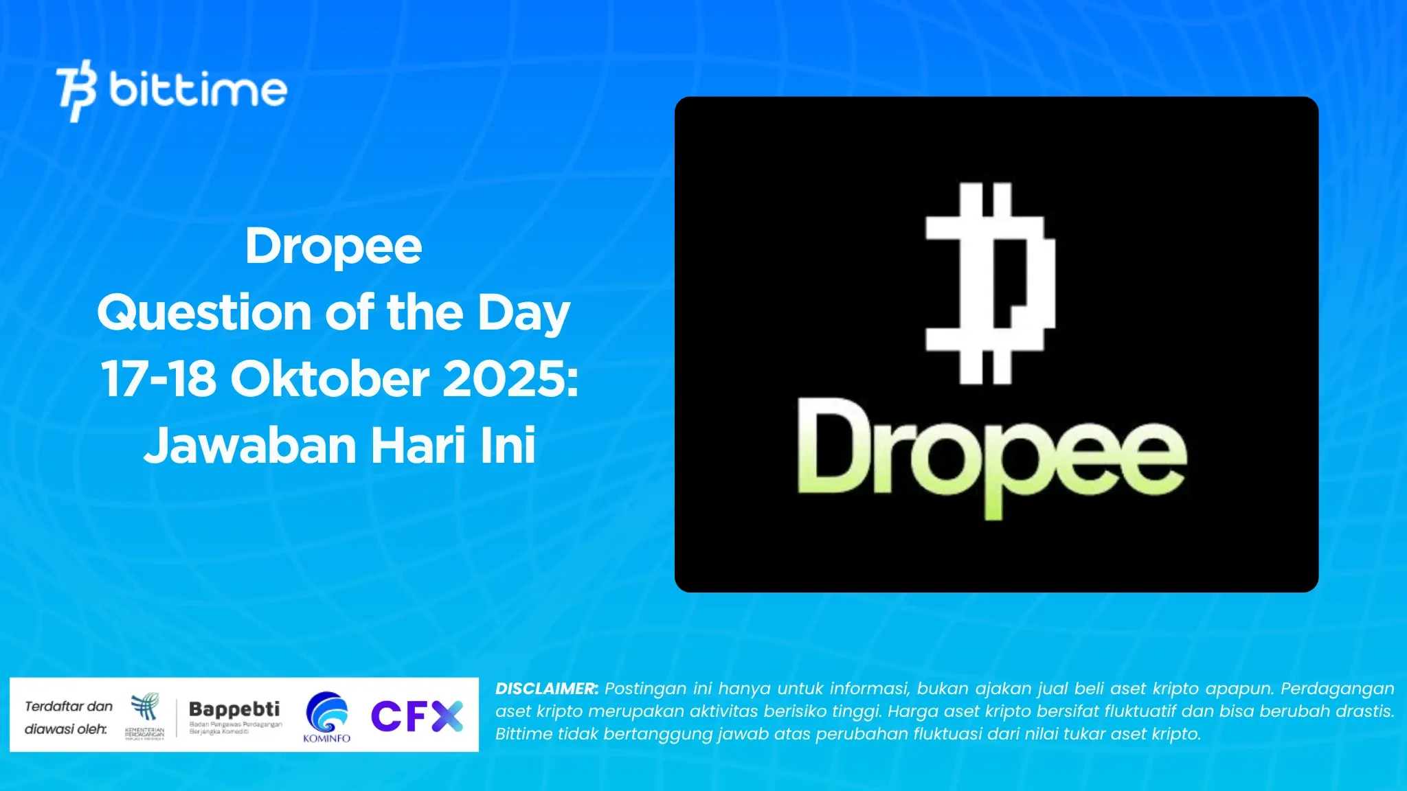 Dropee Question of the Day 17 Oktober 2025