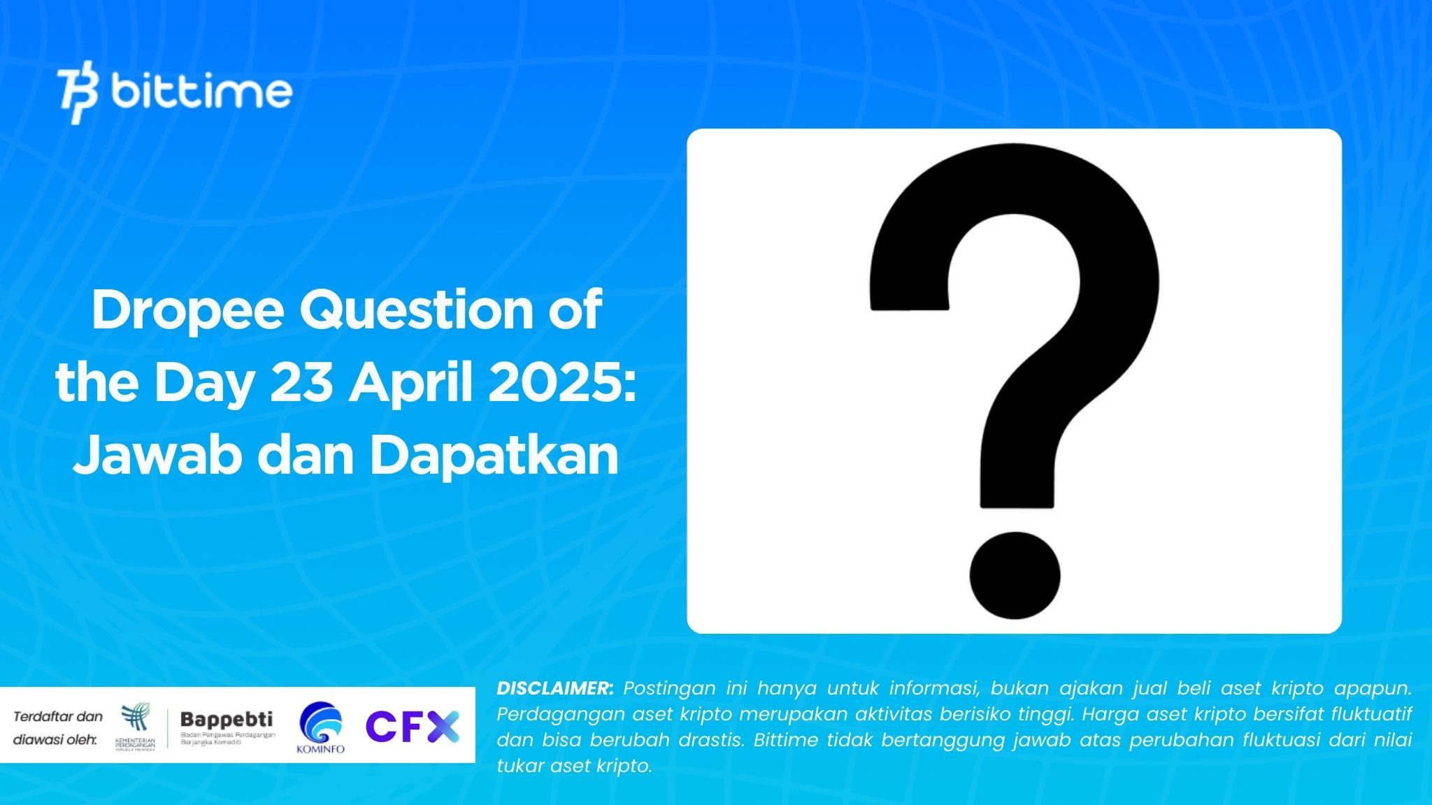 Dropee Question of the Day 23 April 2025 Jawab dan Dapatkan.