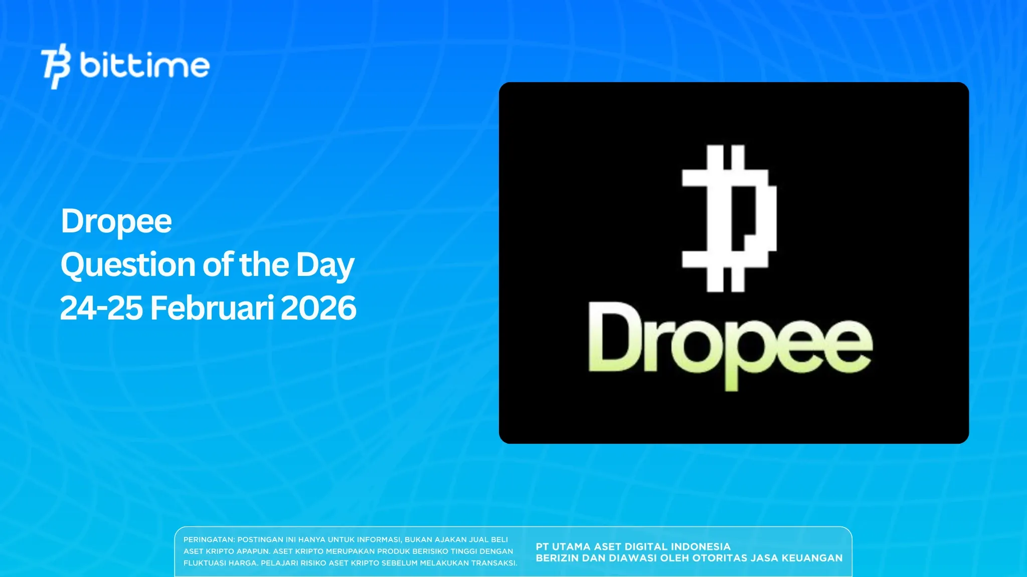 Dropee Question of the Day 24 Februari 2026