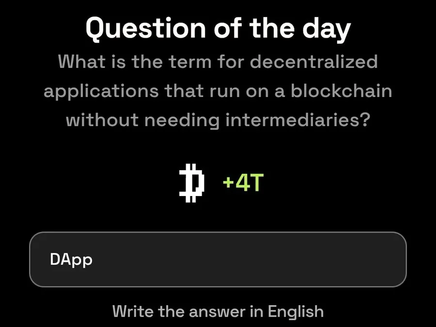 Dropee Question of the Day 24 Oktober 2025