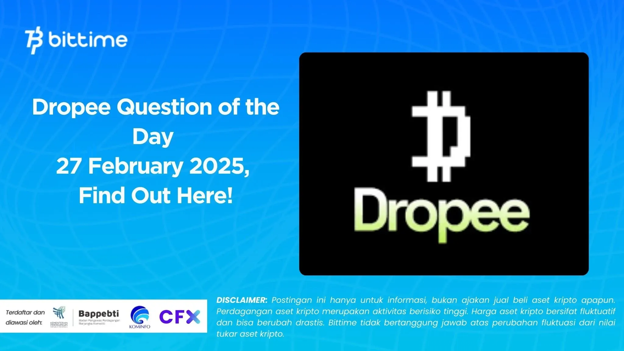 Dropee Question of the Day 27 February 2025, Find Out Here!.webp