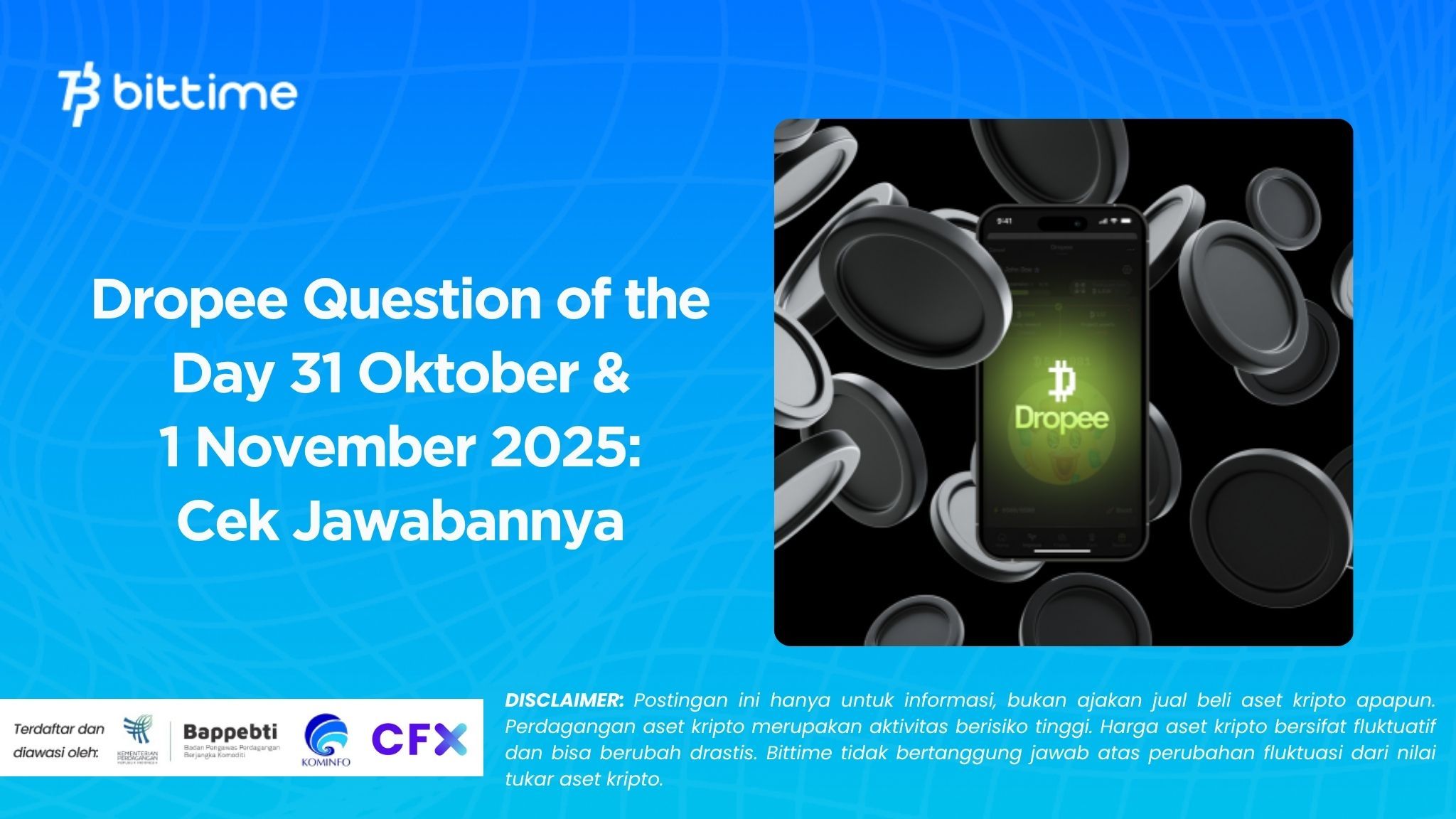Dropee Question of the Day 31 Oktober & 1 November 2025 Cek Jawabannya