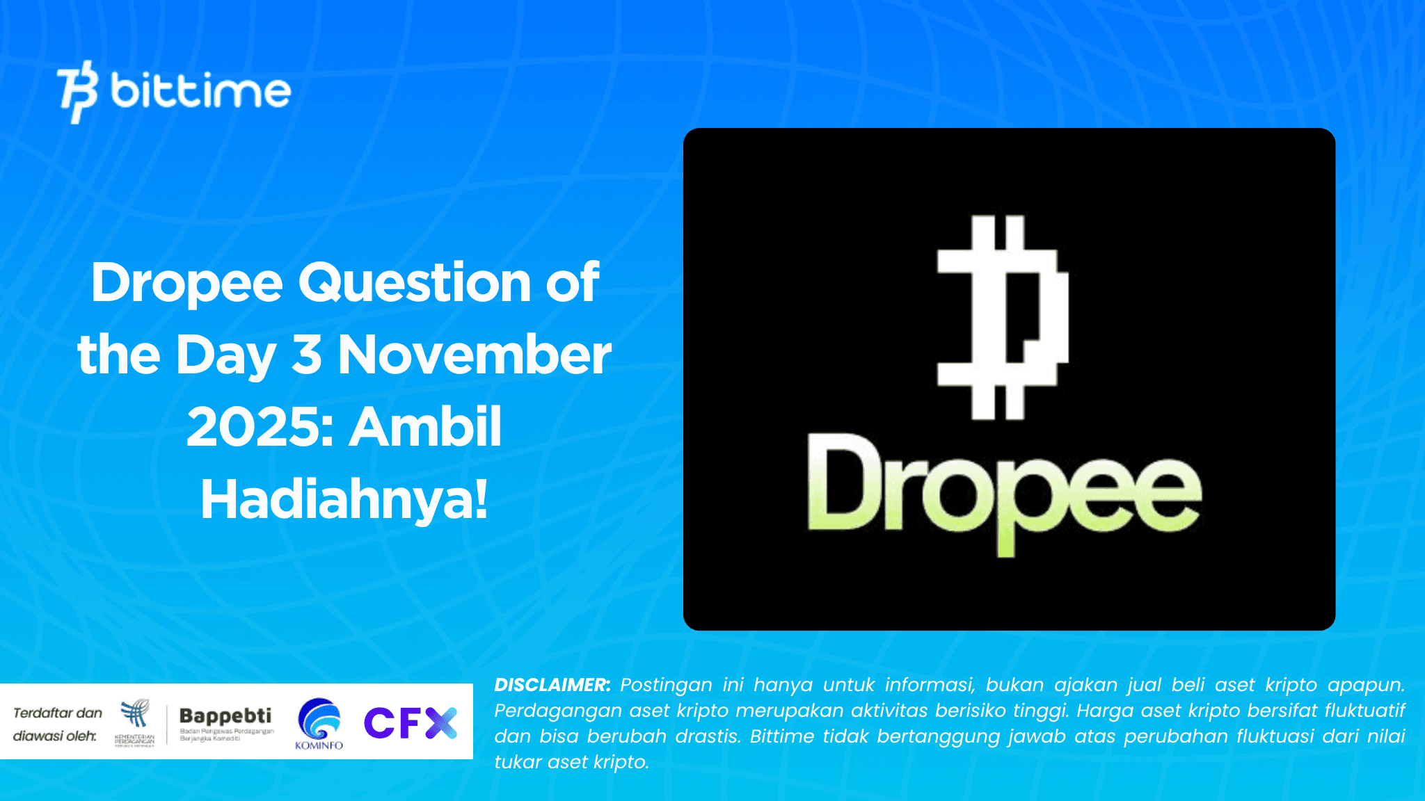 Dropee Question of the Day 3 November 2025
