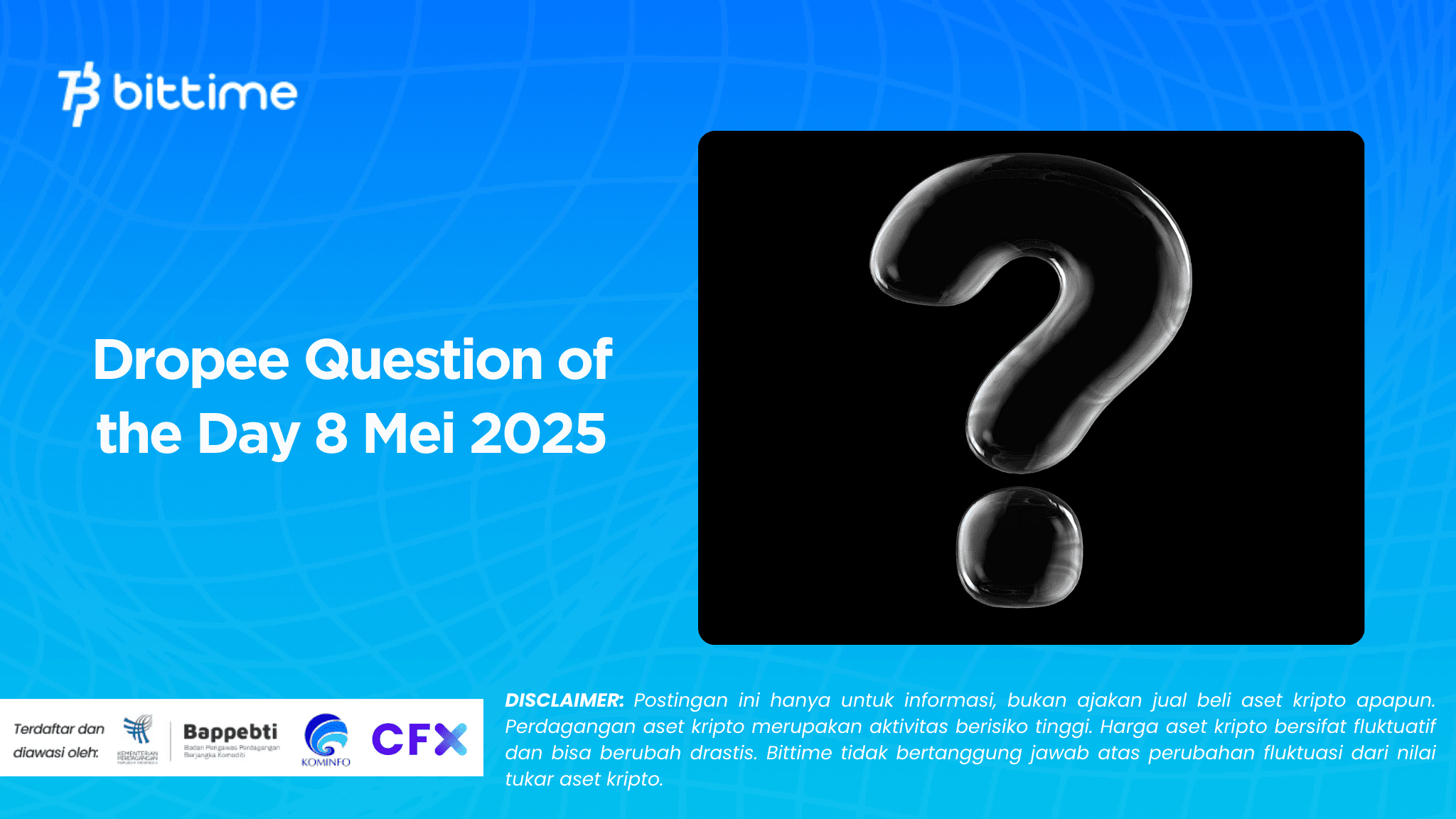Dropee Question of the Day 8 Mei 2025.