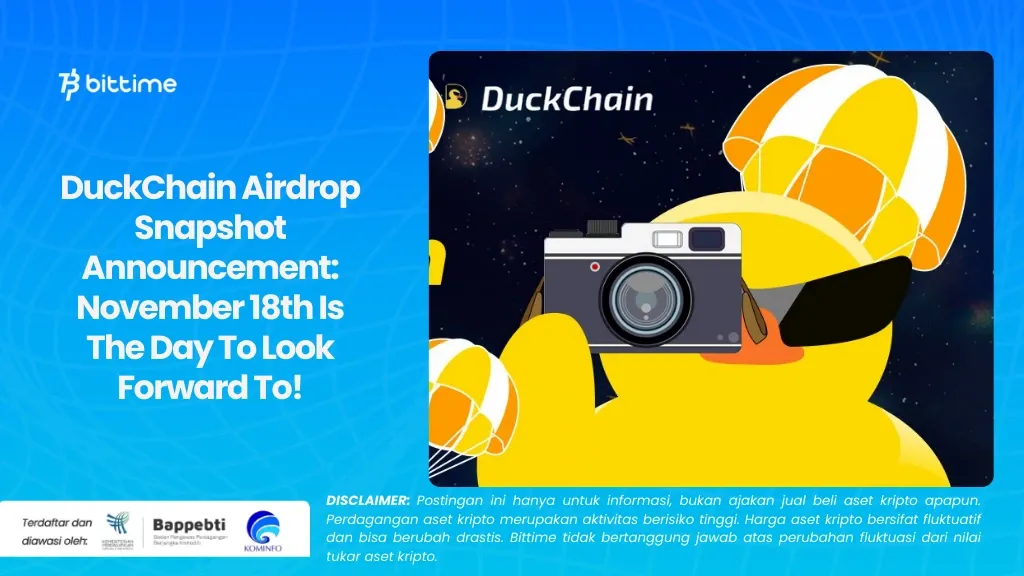 DuckChain Airdrop Snapshot Announcement: November 18th Is The Day To Look Forward To!