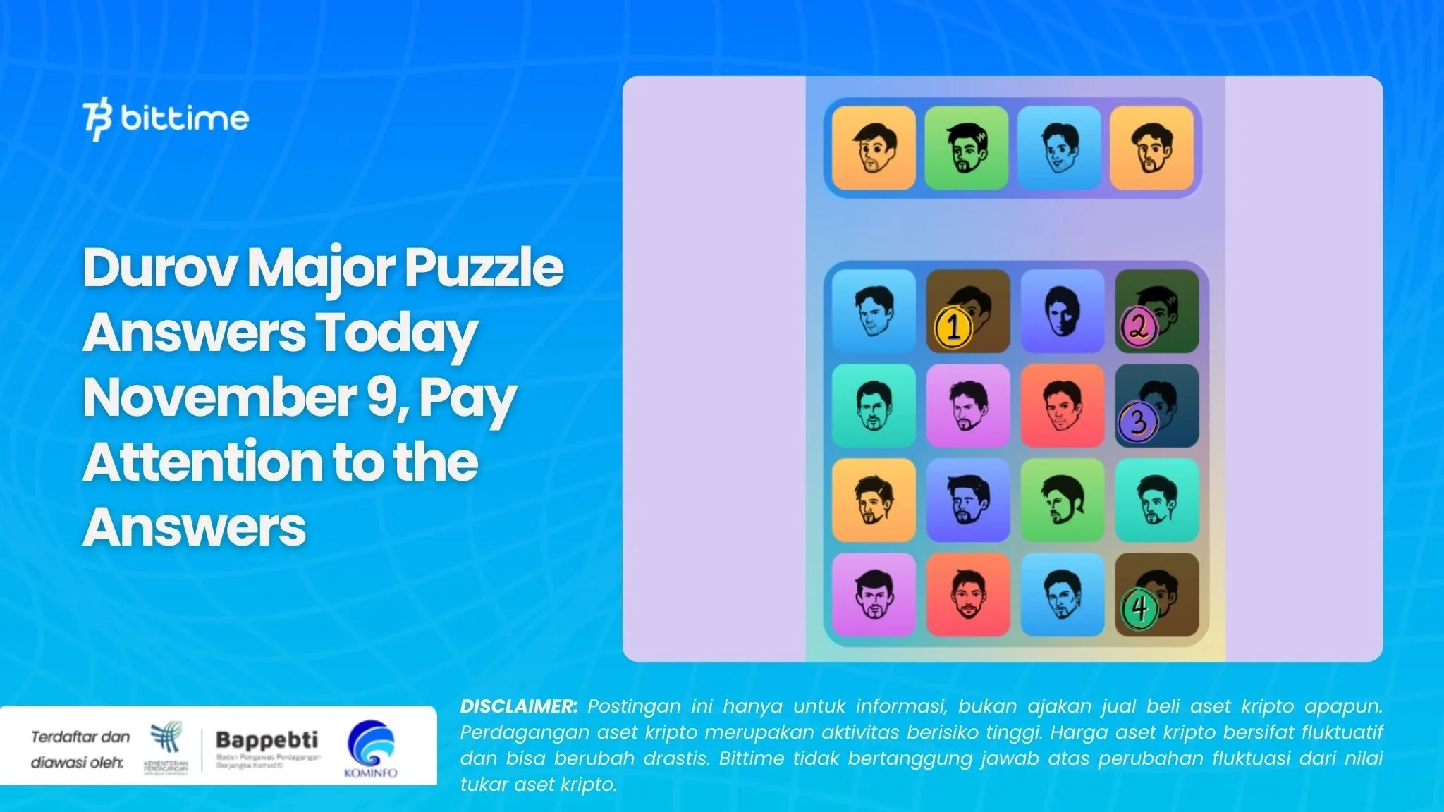 Durov Major Puzzle Answers Today November 9, Pay Attention to the Answers