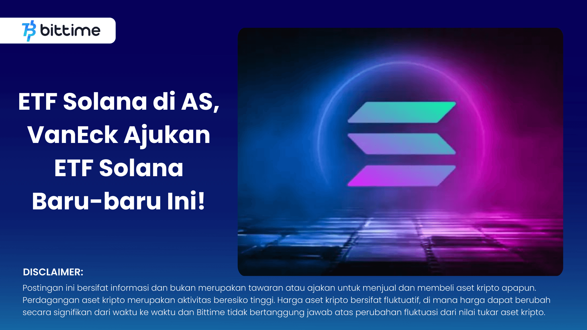 ETF Solana di AS, VanEck Ajukan ETF Solana Baru-baru Ini!