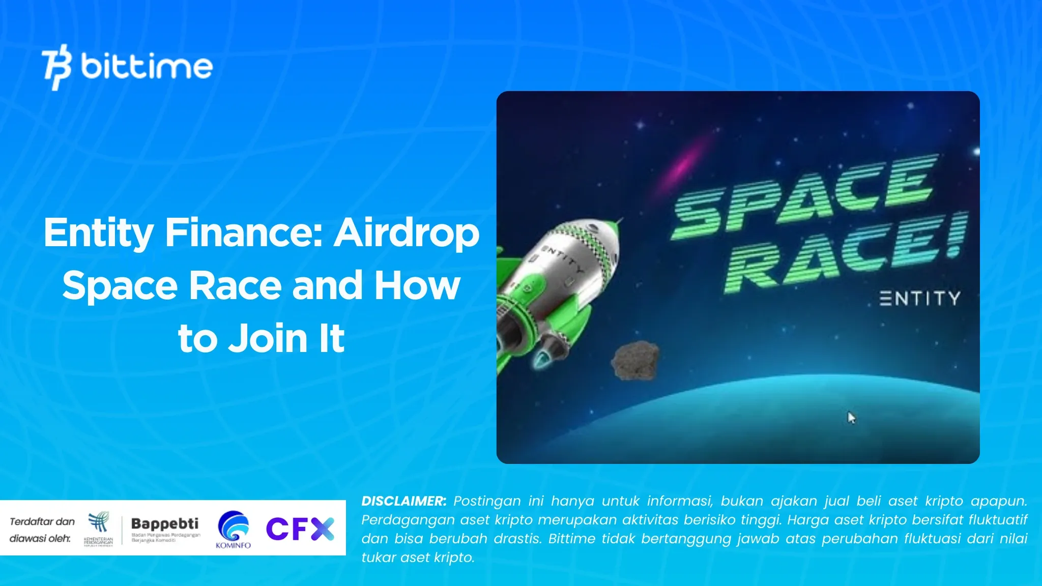 Entity Finance Space Race Airdrop dan Cara Mengikutinya.