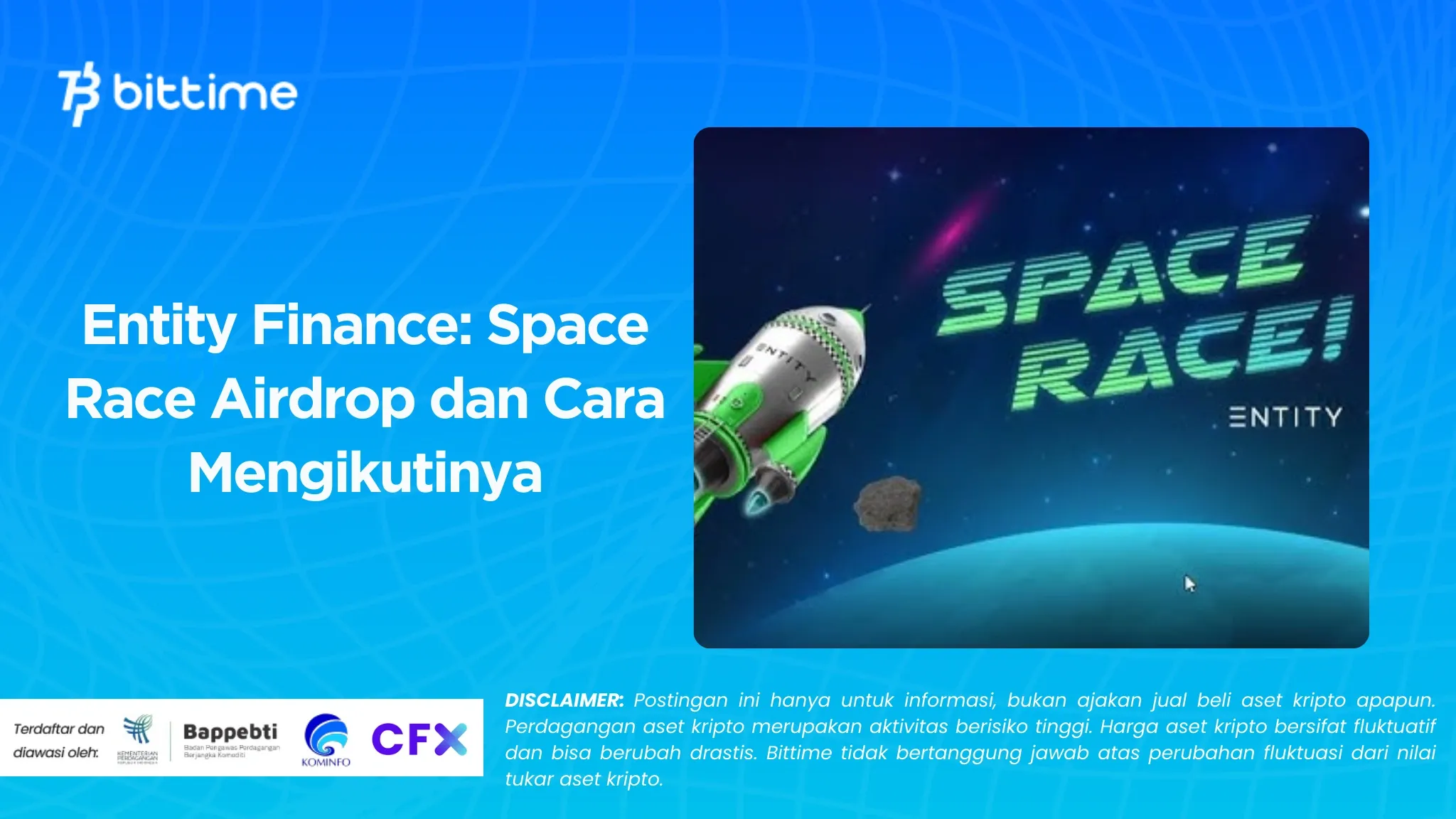 Entity Finance Space Race Airdrop dan Cara Mengikutinya.