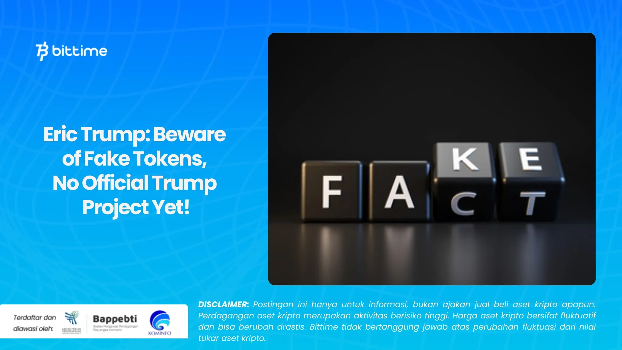 Eric Trump Beware of Fake Tokens.webp