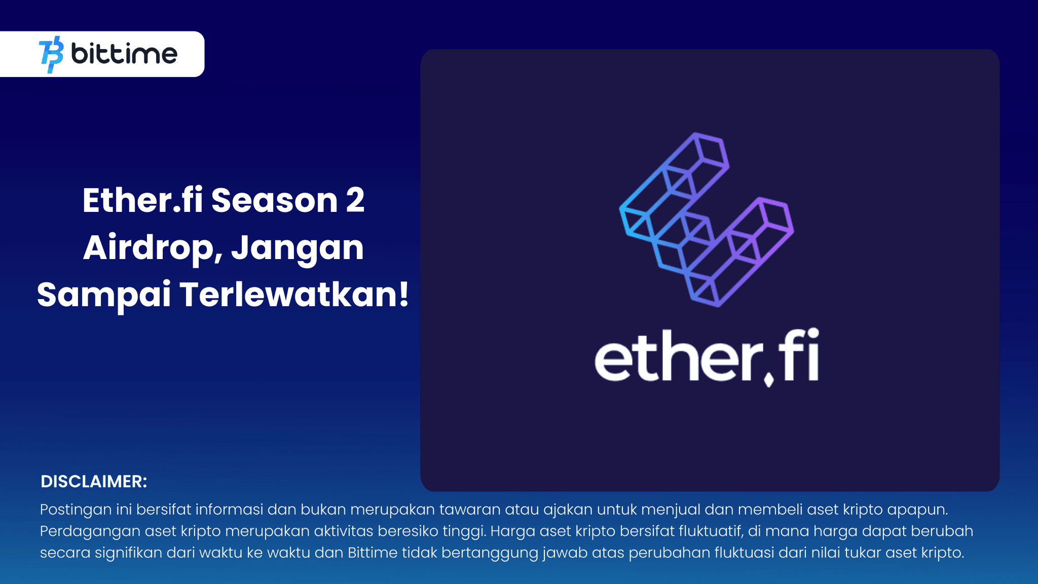 Ether.fi Season 2 Airdrop, Jangan Sampai Terlewatkan!