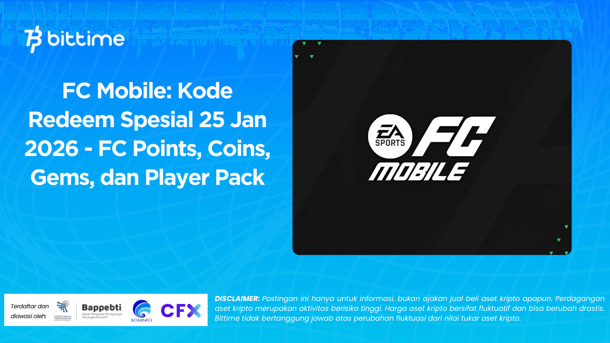 FC Mobile: Kode Redeem Spesial 25 Jan 2026 - FC Points, Coins, Gems, dan Player Pack