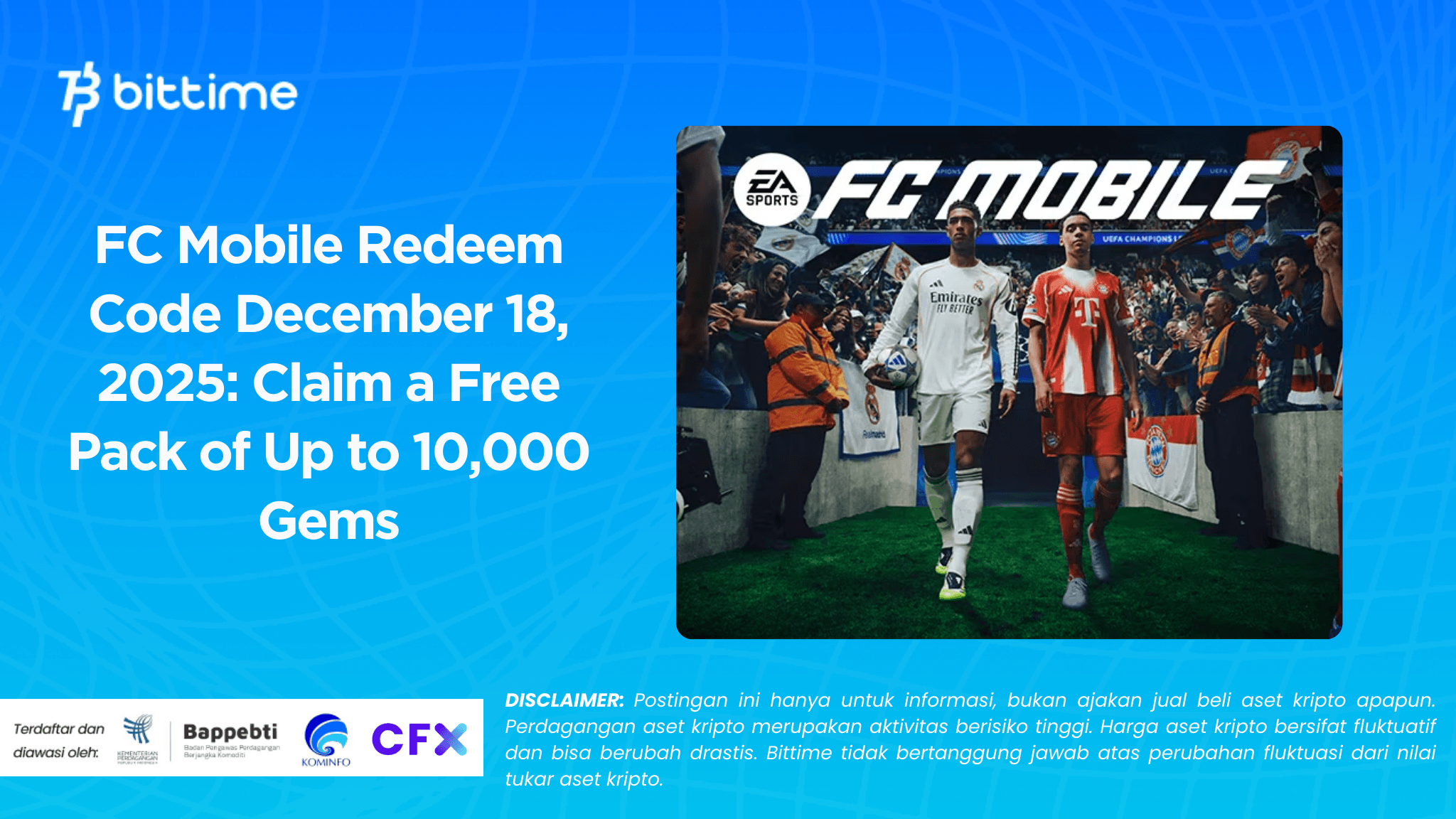 FC Mobile Redeem Code December 18, 2025: Claim a Free Pack of Up to 10,000 Gems