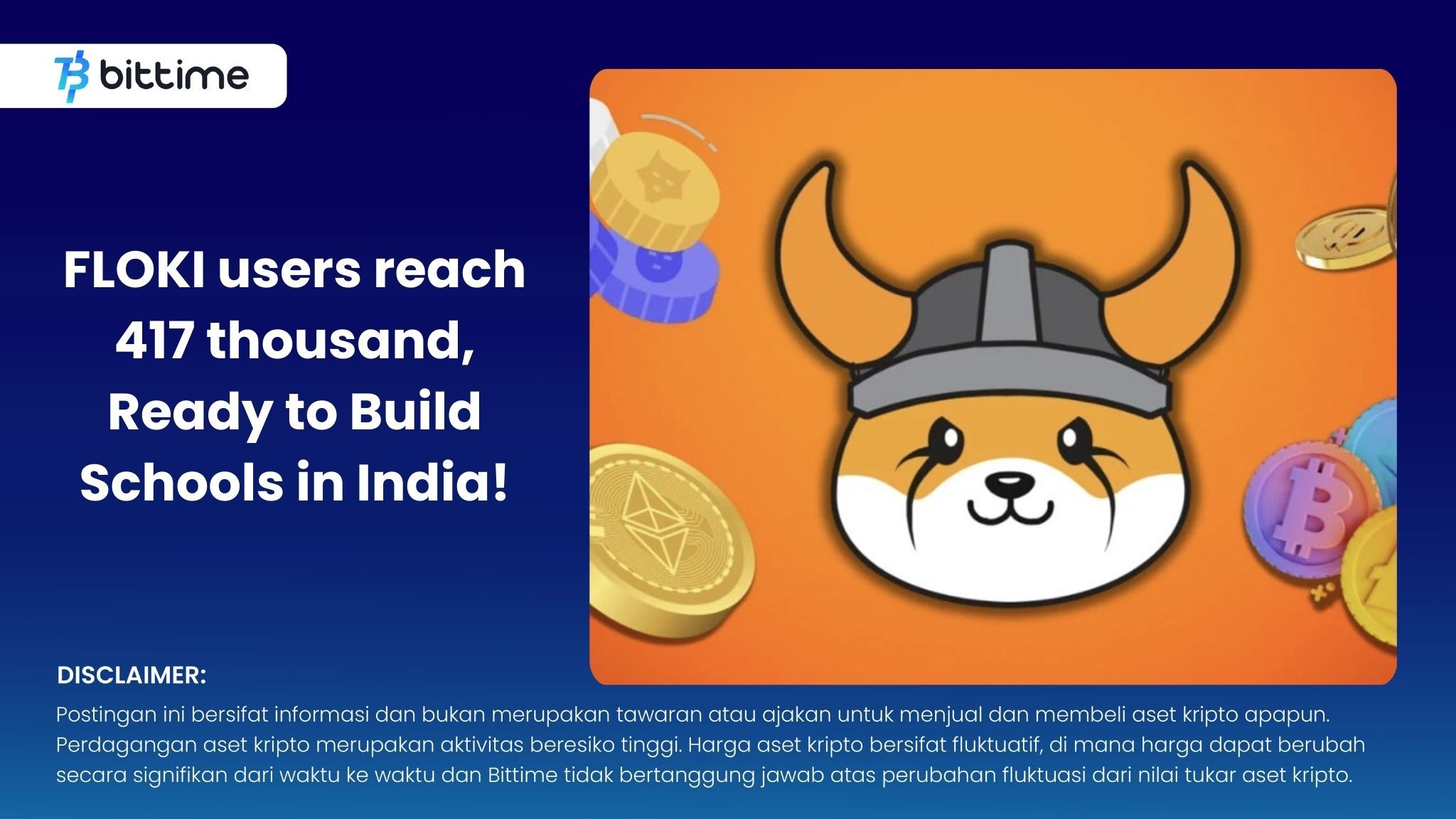 FLOKI users reach 417 thousand, Ready to Build Schools in India!.jpg