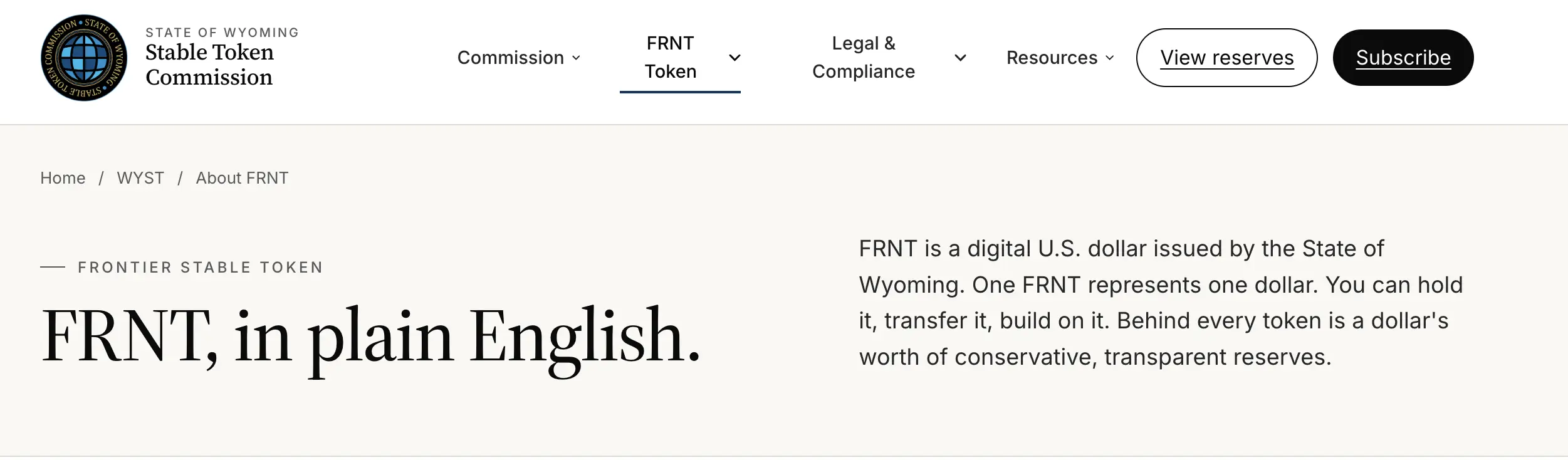 FRNT Stablecoin Wyoming Gunakan Blockchain, Apakah Model Ini Bisa Diikuti Negara Lain - home.webp