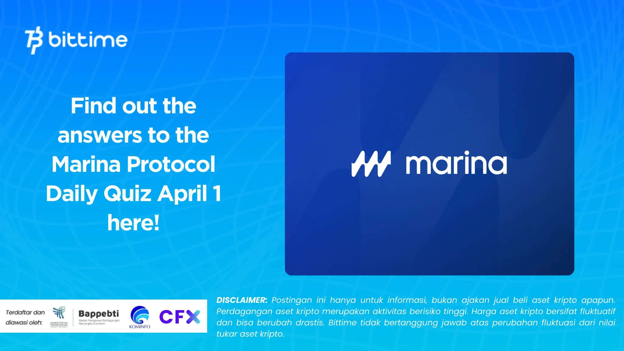 Find out the answers to the Marina Protocol Daily Quiz April 1 here!