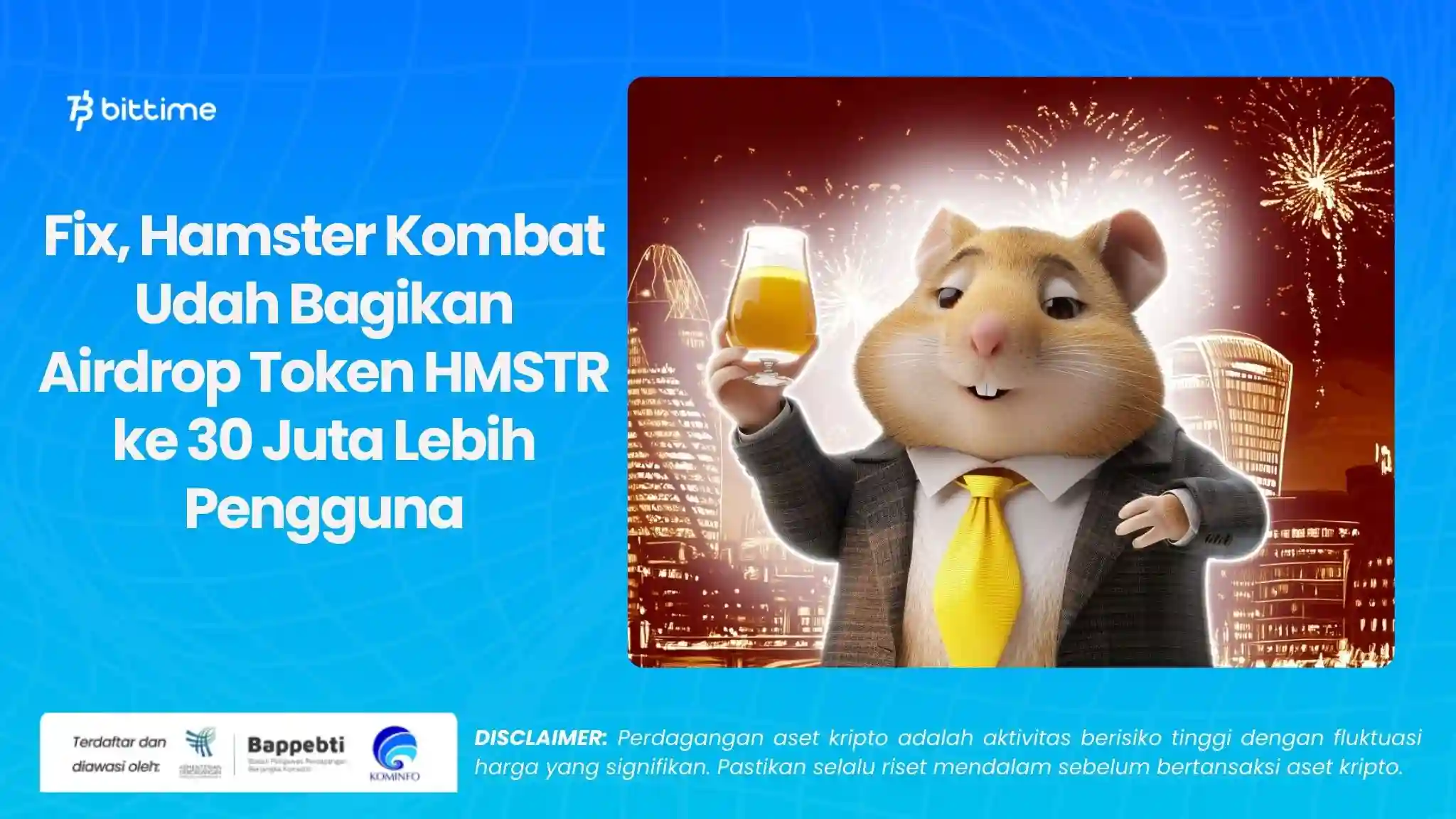 Hamster Kombat Bagikan Airdrop Token HMSTR ke 30 Juta Lebih Pengguna