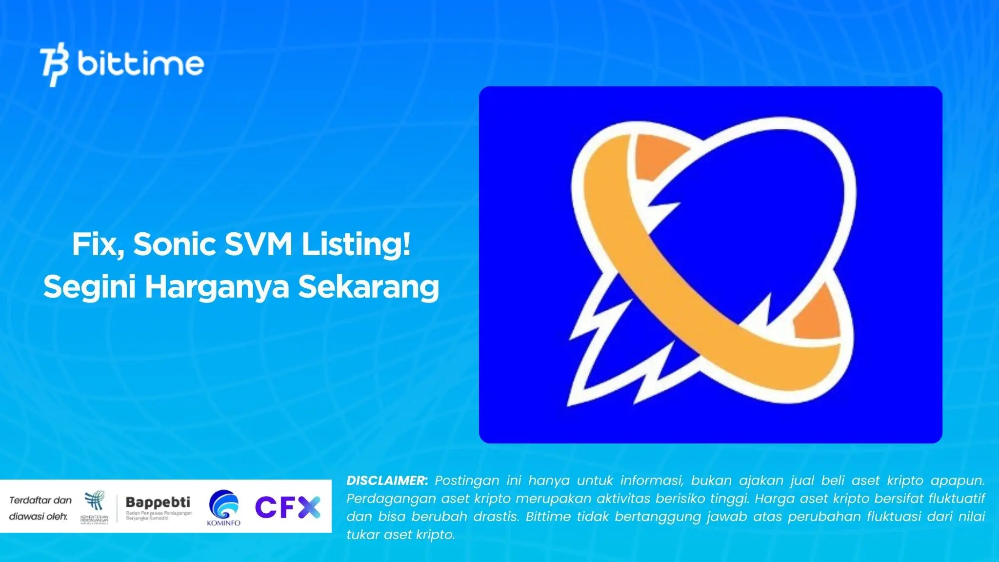 Fix, Sonic SVM Listing! Segini Harganya Sekarang
