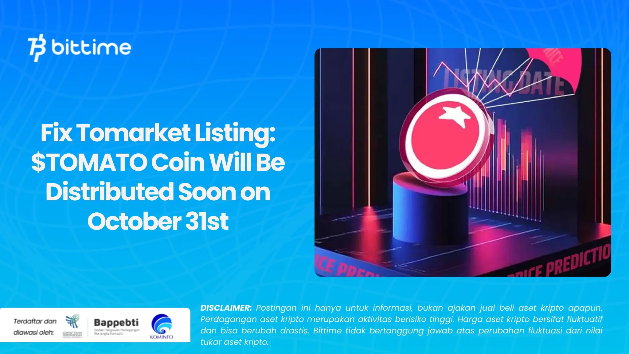 Fix Tomarket Listing Koin $TOMATO Segera Dibagikan pada 31 Oktobe