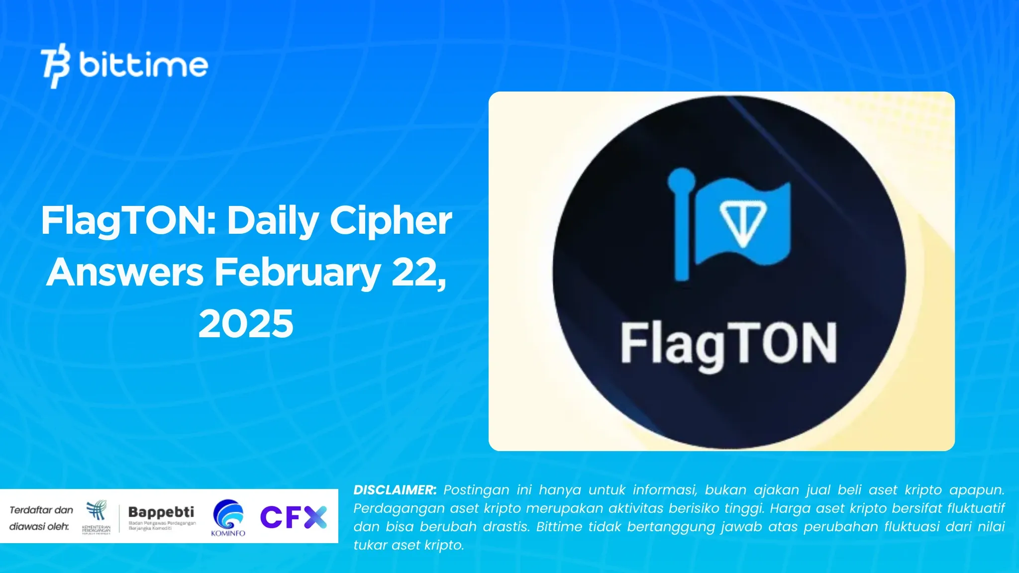 FlagTON Jawaban Daily Cipher 22 Februari 2025.