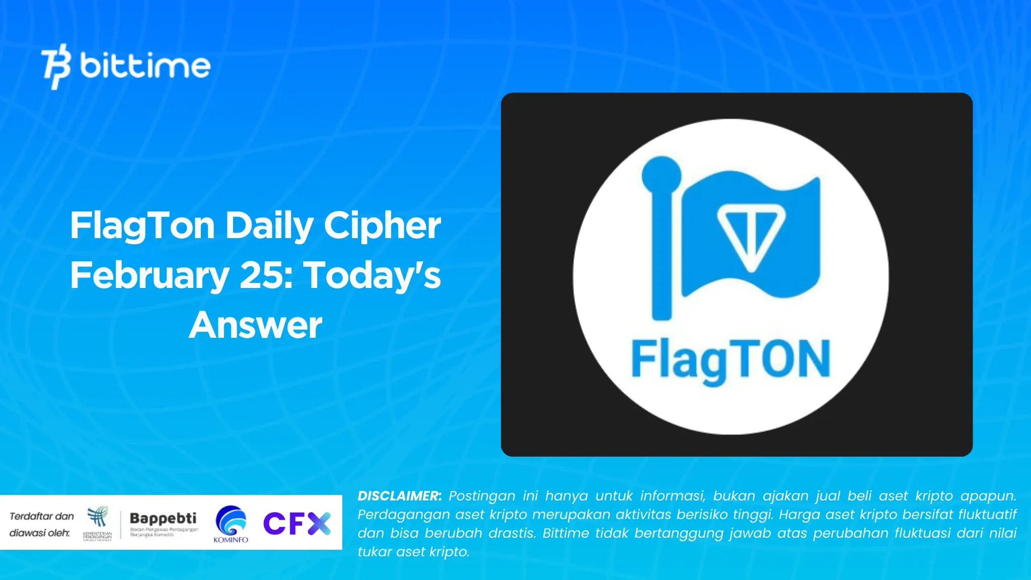 FlagTon Daily Cipher 25 Februari Jawaban Hari Ini.