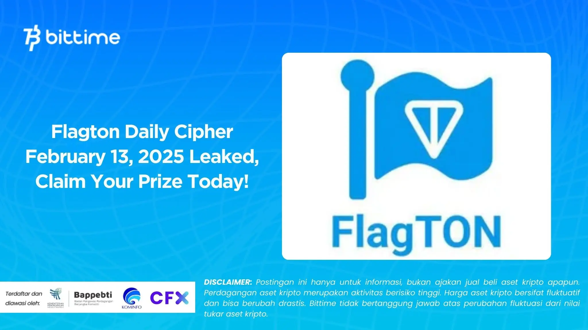 Flagton Daily Cipher February 13, 2025 Leaked, Claim Your Prize Today!