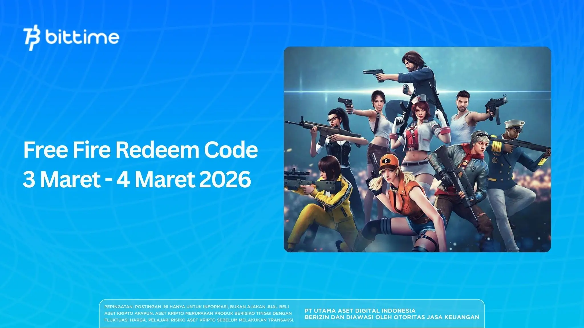 Free Fire Redeem Code 3 Maret - 4 Maret 2026