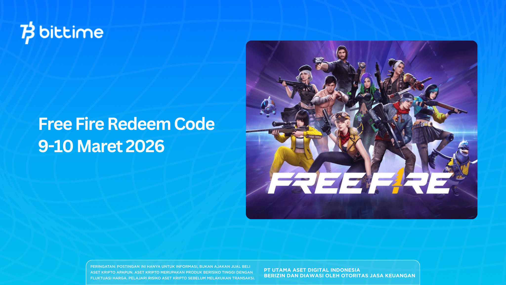 Free Fire Redeem Code 9-10 Maret 2026