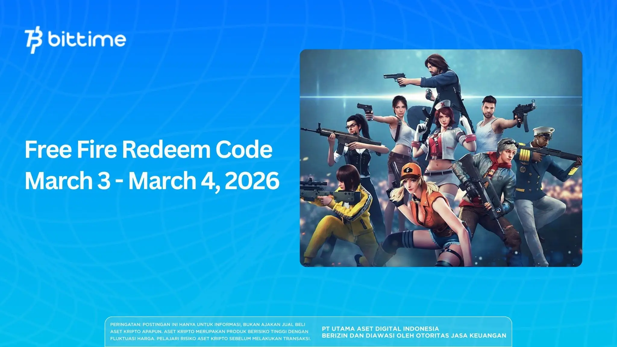 Free Fire Redeem Code March 3 - March 4, 2026