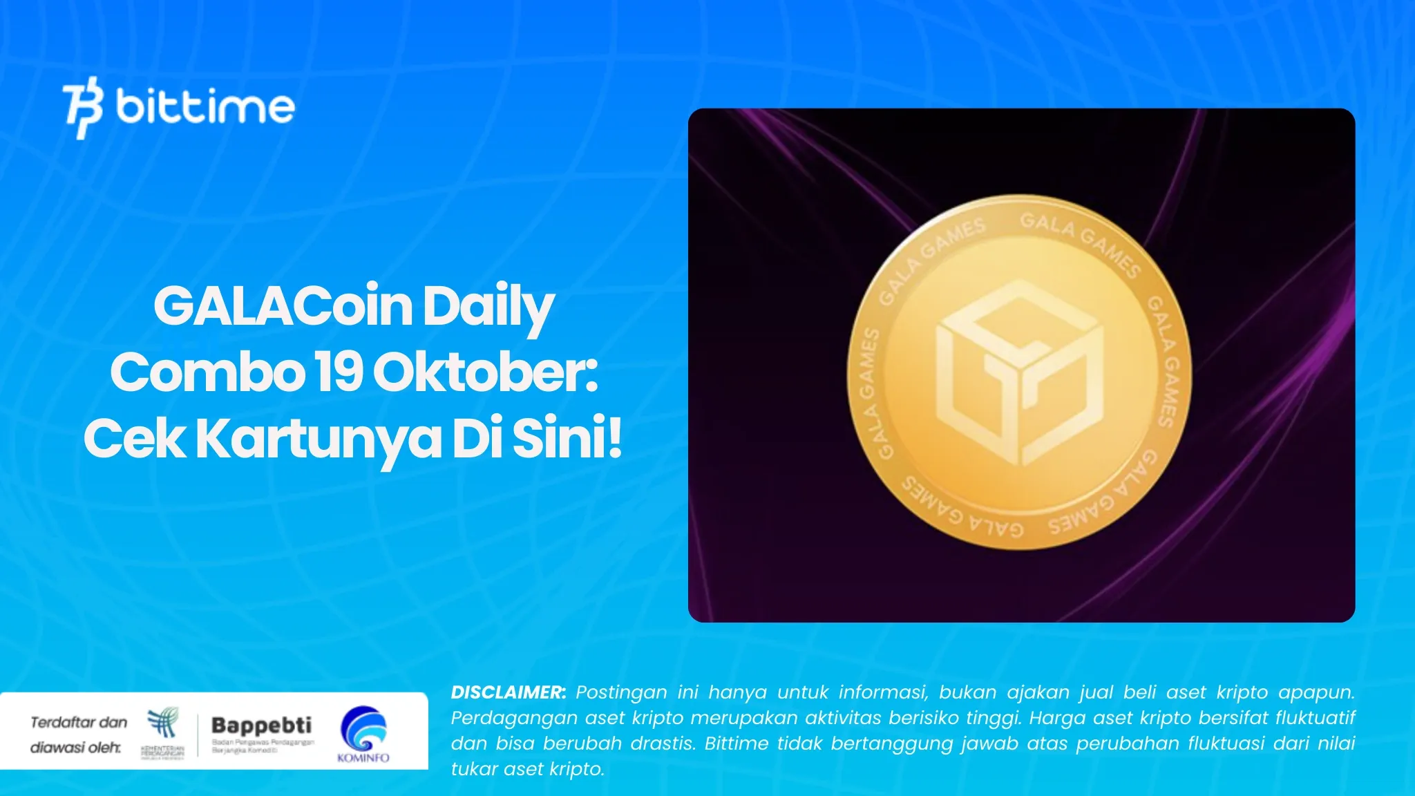 GALACoin Daily Combo 19 Oktober Cek Kartunya Di Sini!