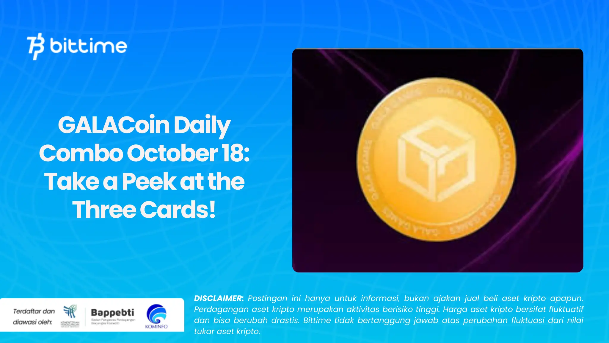 GALACoin Daily Combo October 18: Take a Peek at the Three Cards!