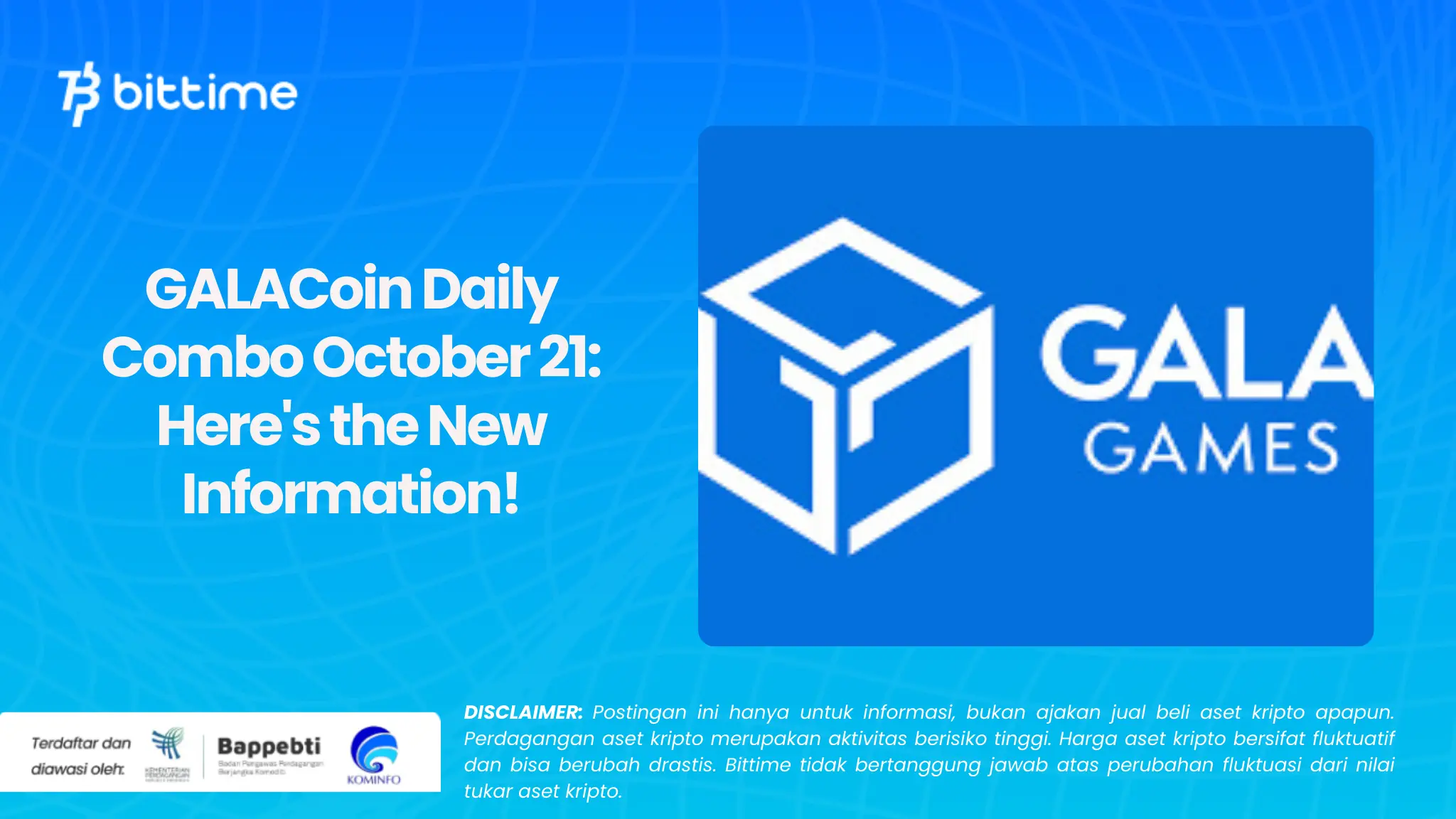 GALACoin Daily Combo October 21: Here's the New Information!