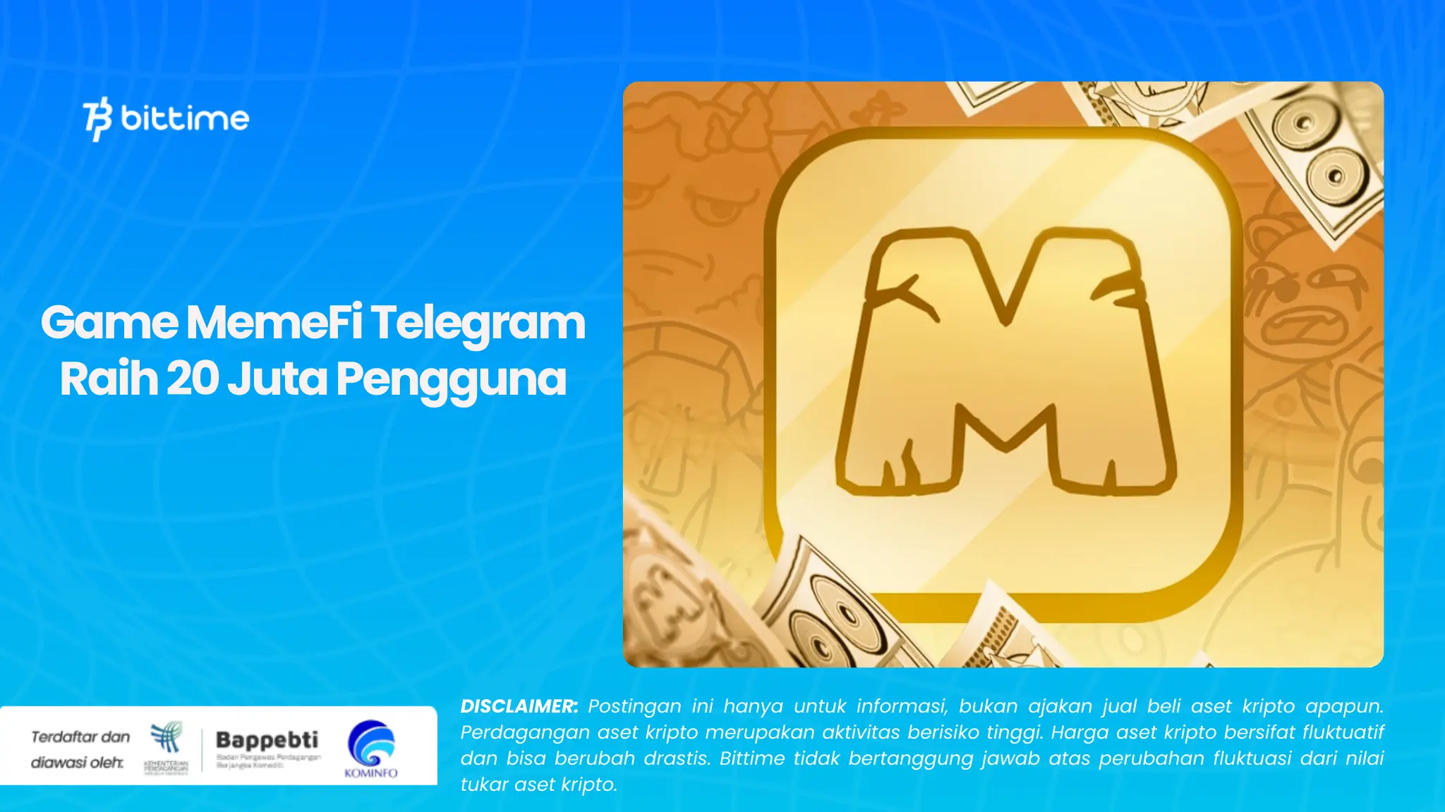 Game MemeFi Telegram Raih 20 Juta Pengguna