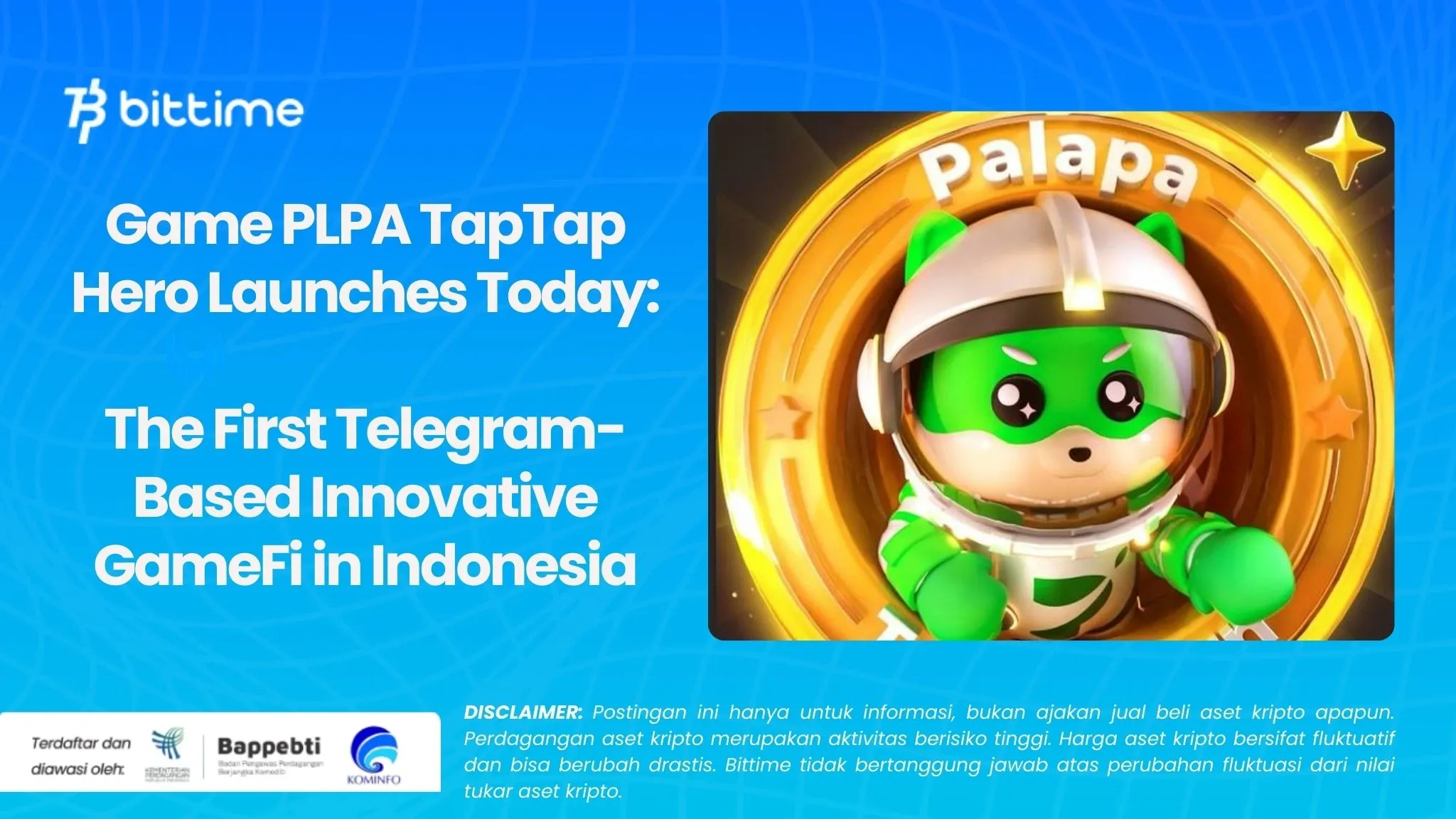 Game PLPA TapTap Hero Launches Today: The First Telegram-Based Innovative GameFi in Indonesia