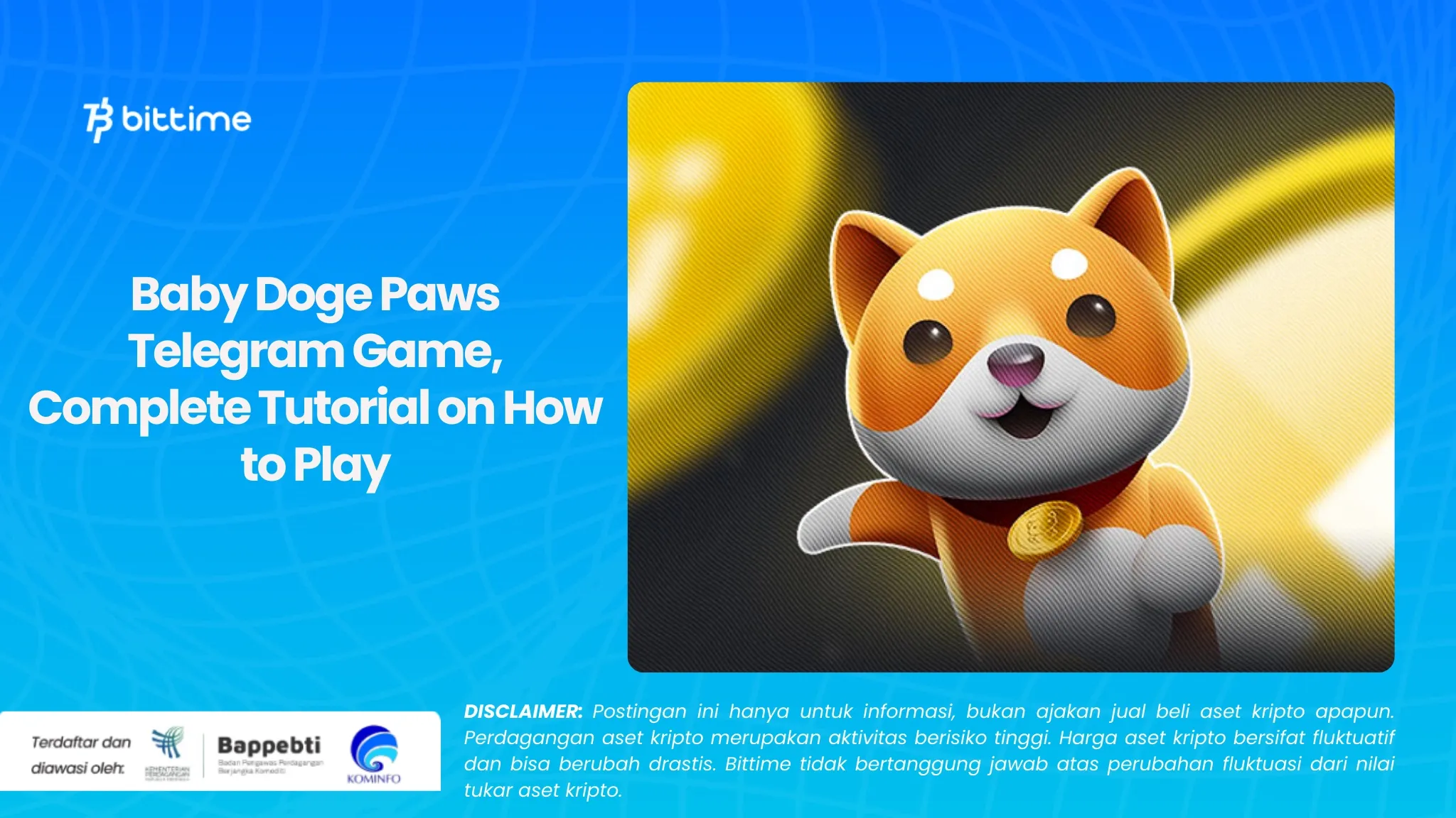 Game Telegram Baby Doge PAWS, Tutorial Lengkap Cara Mainnya