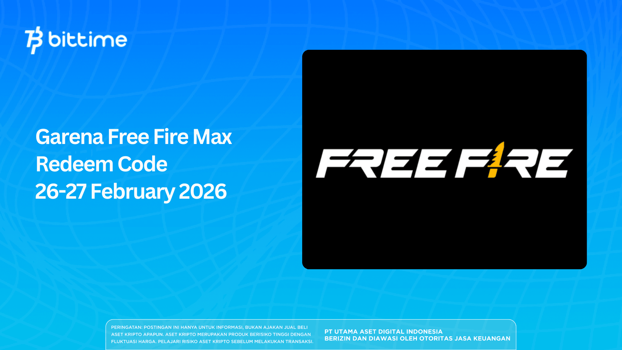 Garena Free Fire Max Redeem Code 26–27 February 2026 Latest