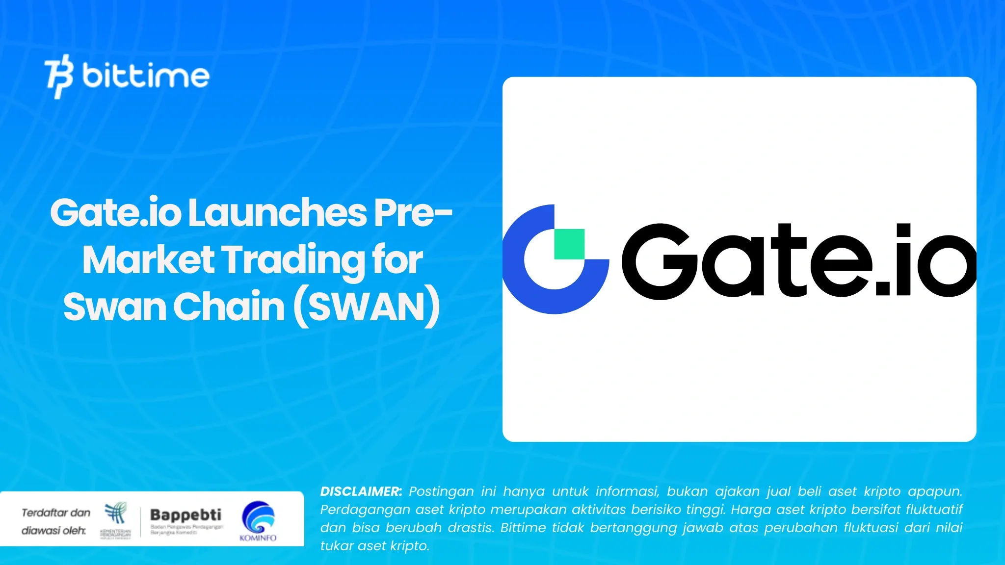 Gate.io Luncurkan Perdagangan Pre-Market untuk Swan Chain (SWAN)