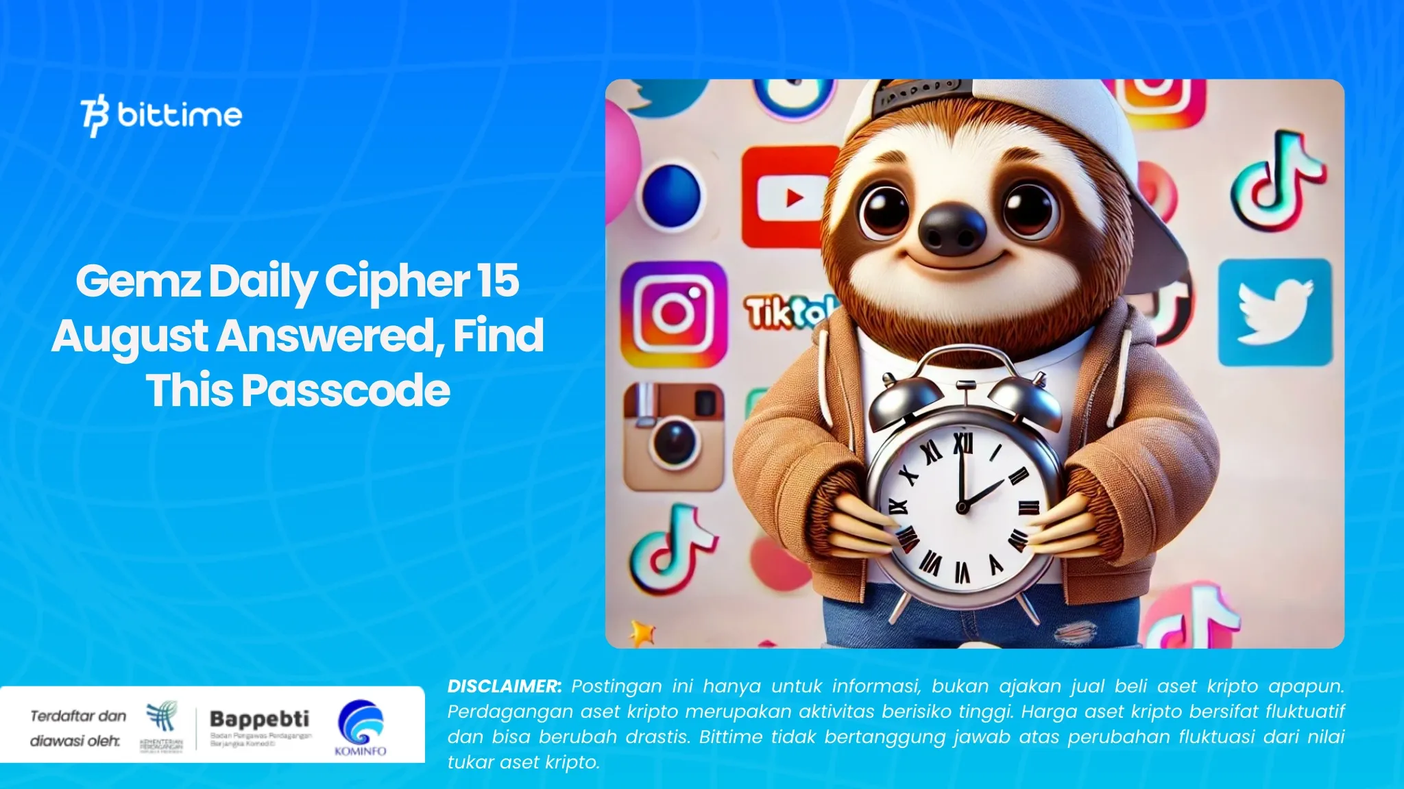 Gemz Daily Cipher 15 Agustus