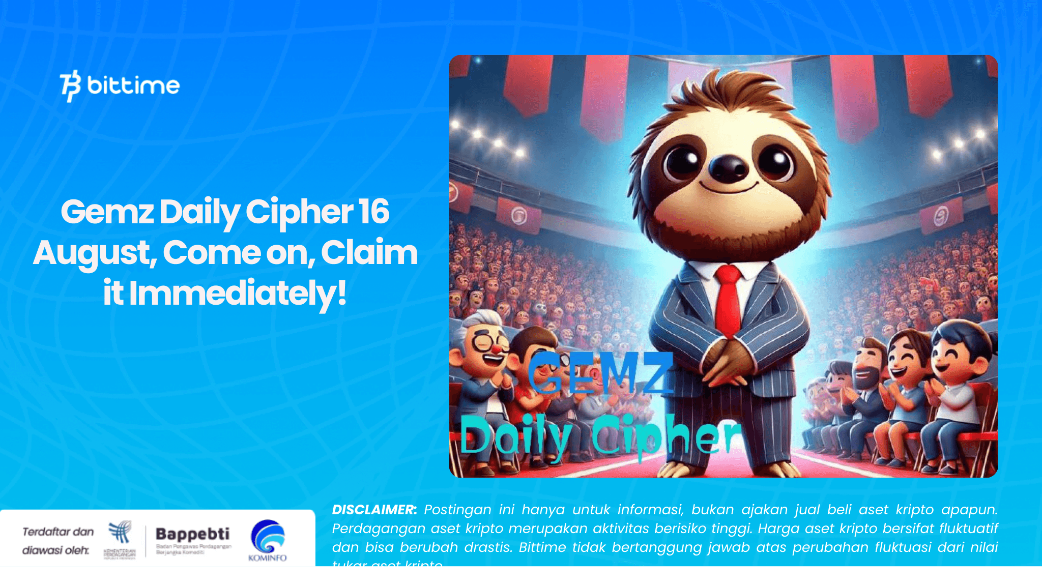 Gemz Daily Cipher 16 August, Come on, Claim it Immediately!.png