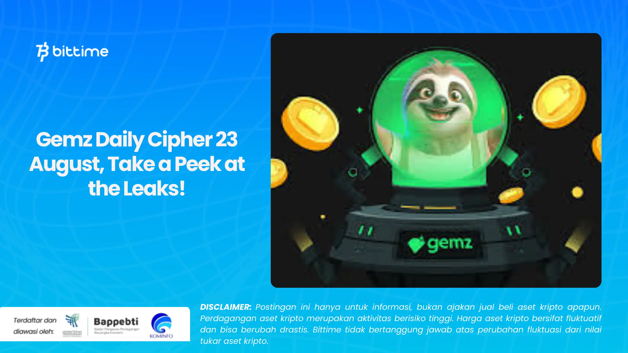 Gemz Daily Cipher 23 August, Take a Peek at the Leaks!