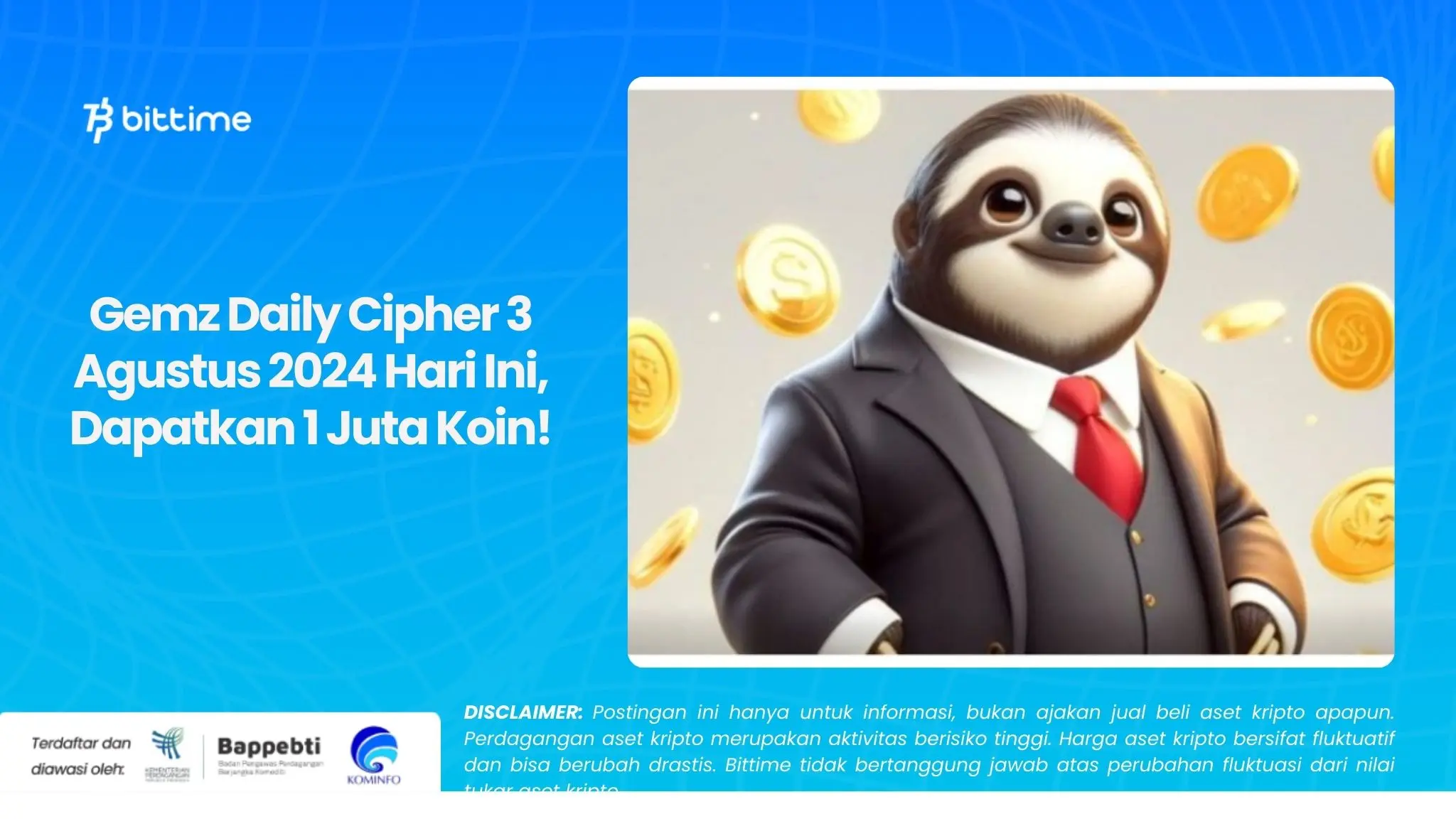 Gemz Daily Cipher 3 Agustus 2024 Hari Ini, Dapatkan 1 Juta Koin!.webp