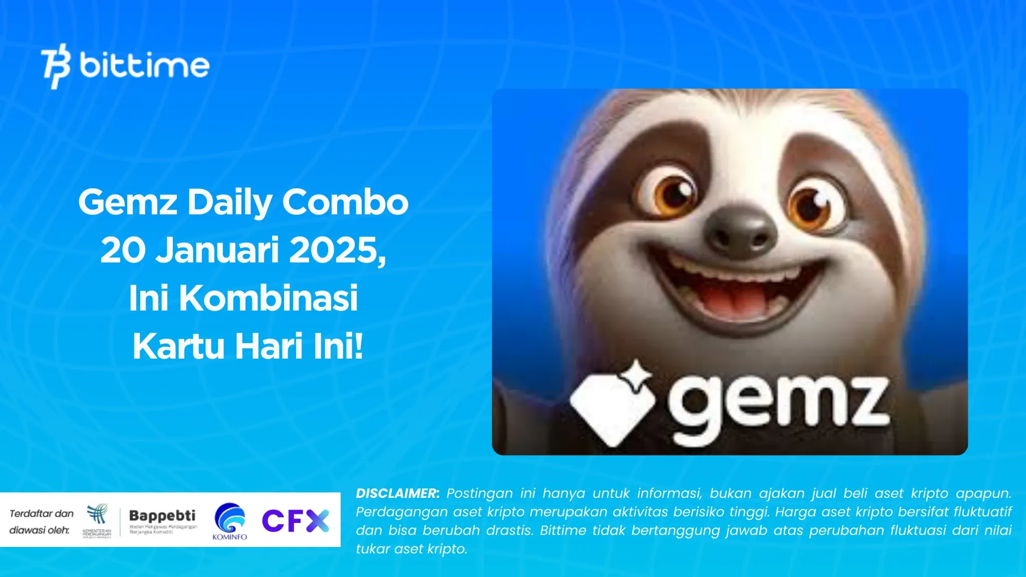Gemz Daily Combo 20 Januari 2025, Ini Kombinasi Kartu Hari Ini!