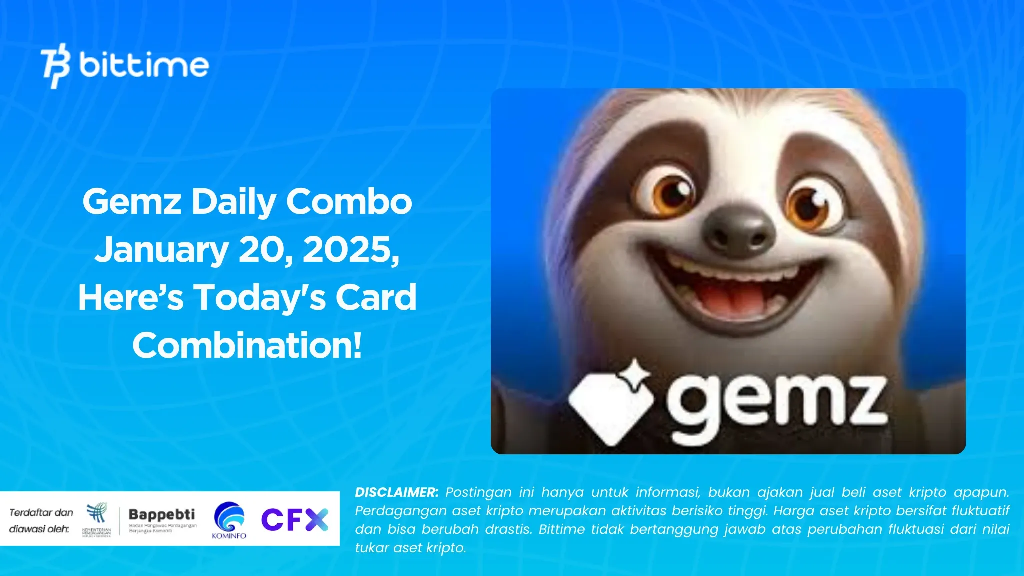 Gemz Daily Combo January 20, 2025, Here’s Today's Card Combination!